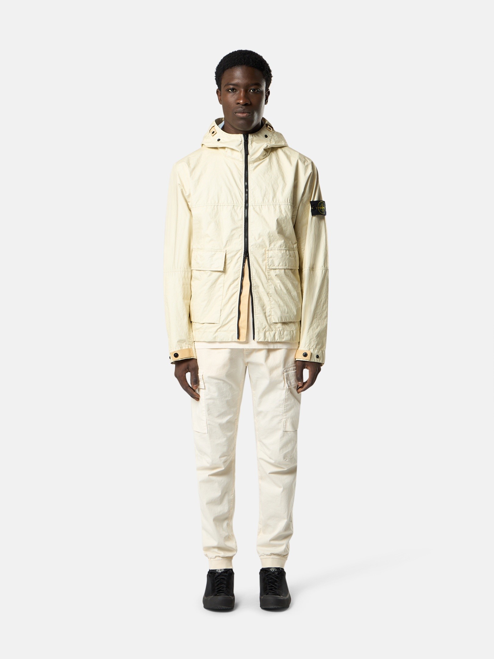 m*様 DEFORM DOCKING NYLON JACKET Ivory m*様 DEFORM DOCKING NYLON JACKET Ivory DEFORM DOCKING NYLON JACKET