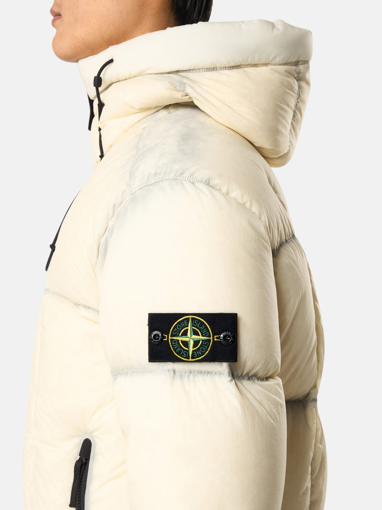 Ivory Lightweight hooded down jacket 4100016 SEAM FADED LIGHT 