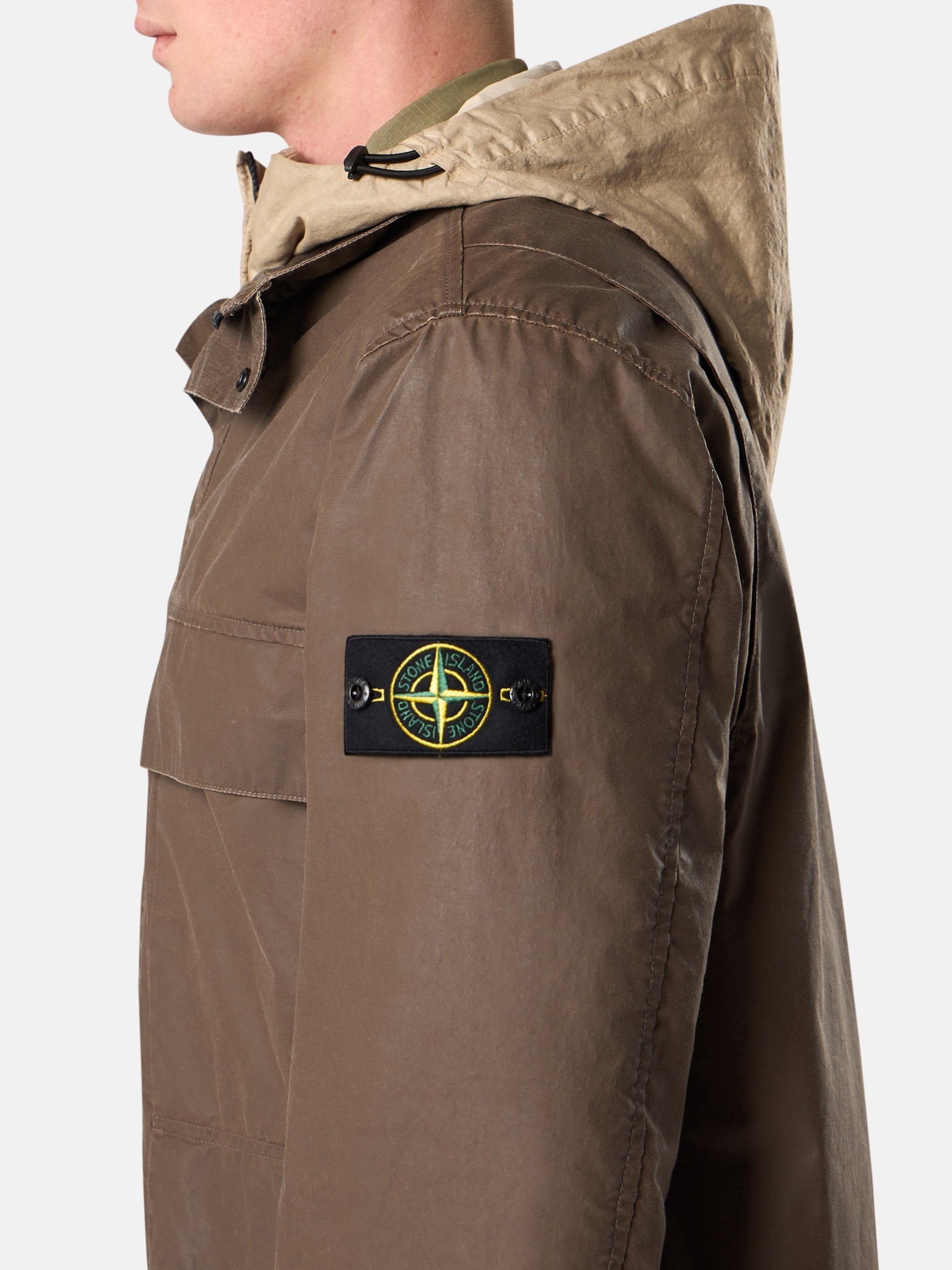 Umber Field jacket with pigmented wax coating 4100024 WAXED 