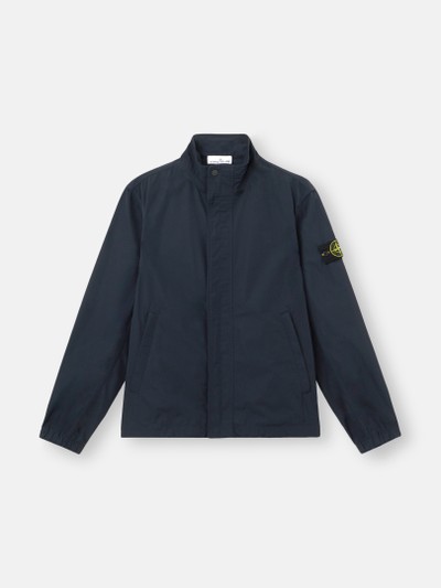 Navy Blue Stand collar jacket with anti-drop 4100033 MICRO TWILL