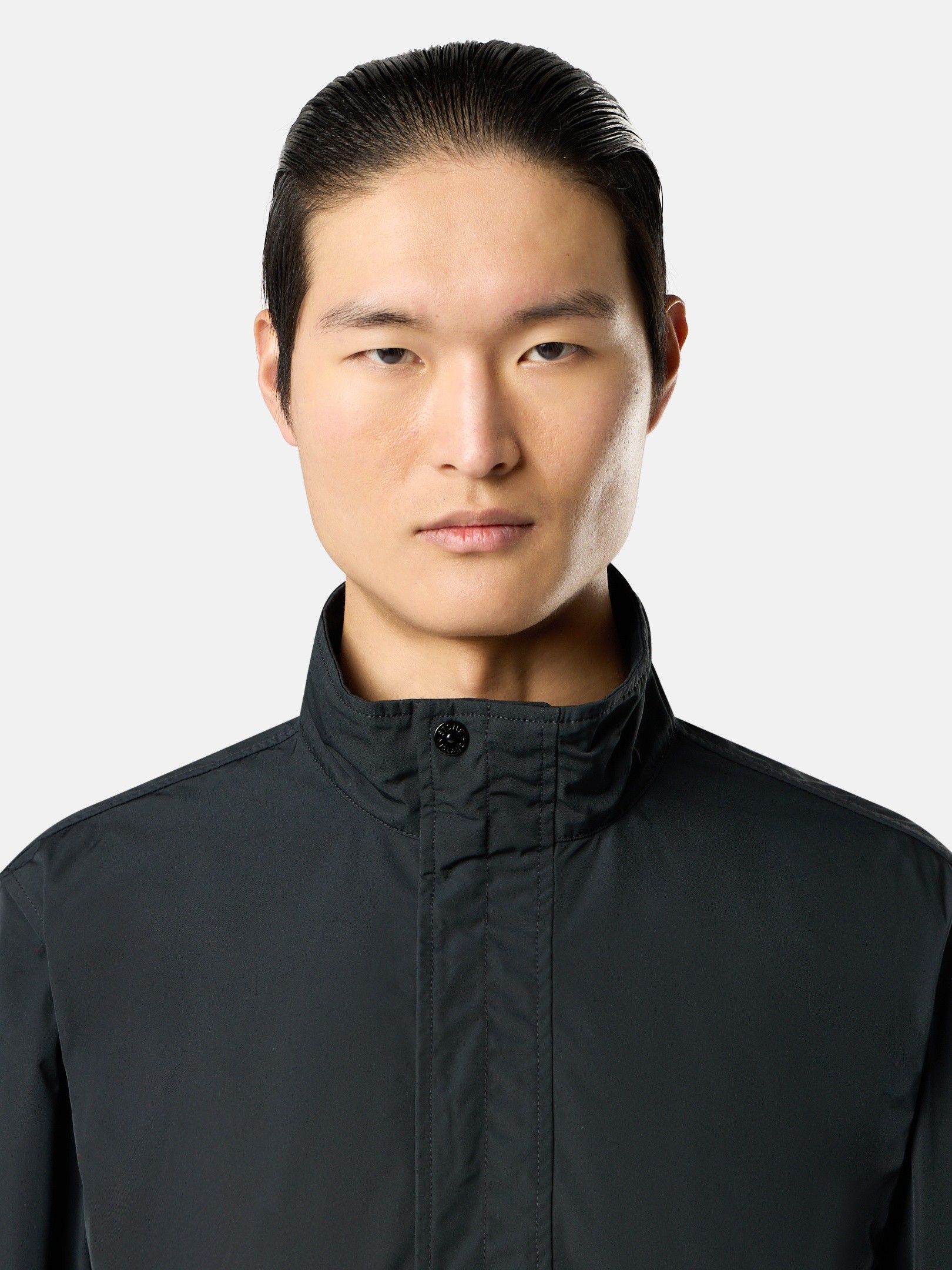 ブラック スタンドカラー ジャケット 撥水加工 4100033 MICRO TWILL