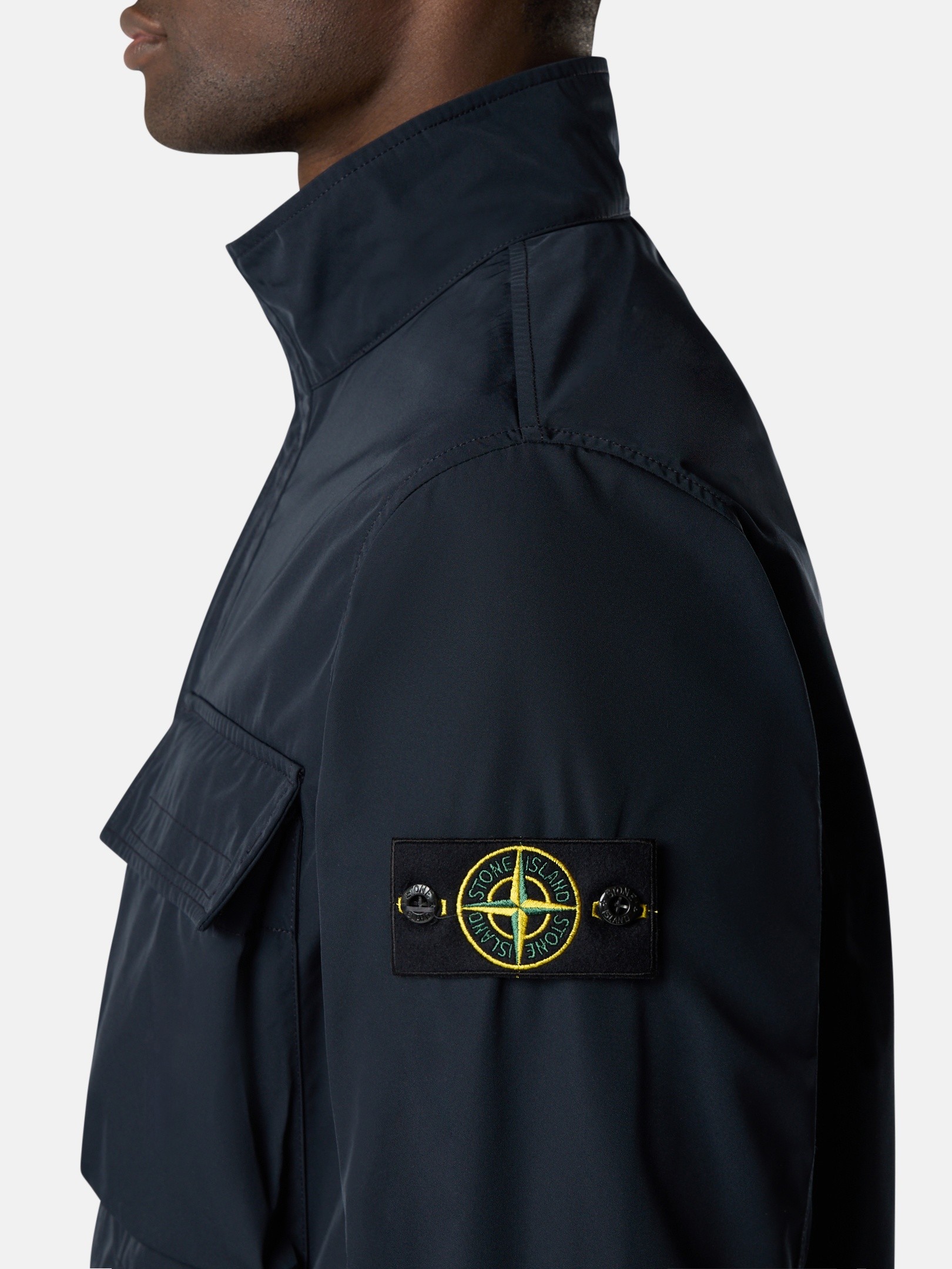 ネイビーブルー フィールドジャケット 撥水加工 4100034 MICRO TWILL