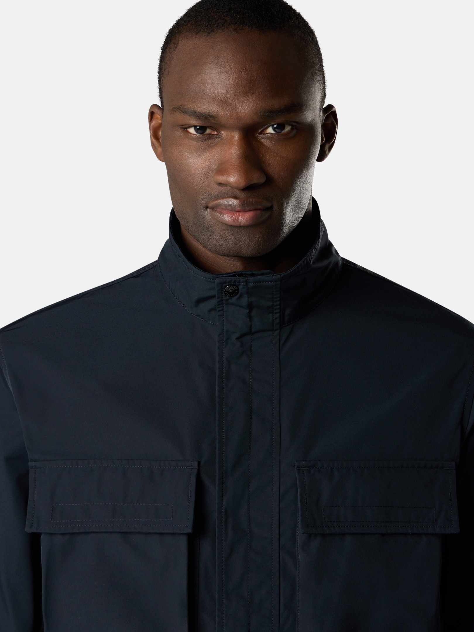 stone  フィールドジャケット ネイビーブルー フィールドジャケット 撥水加工 4100034 MICRO TWILL