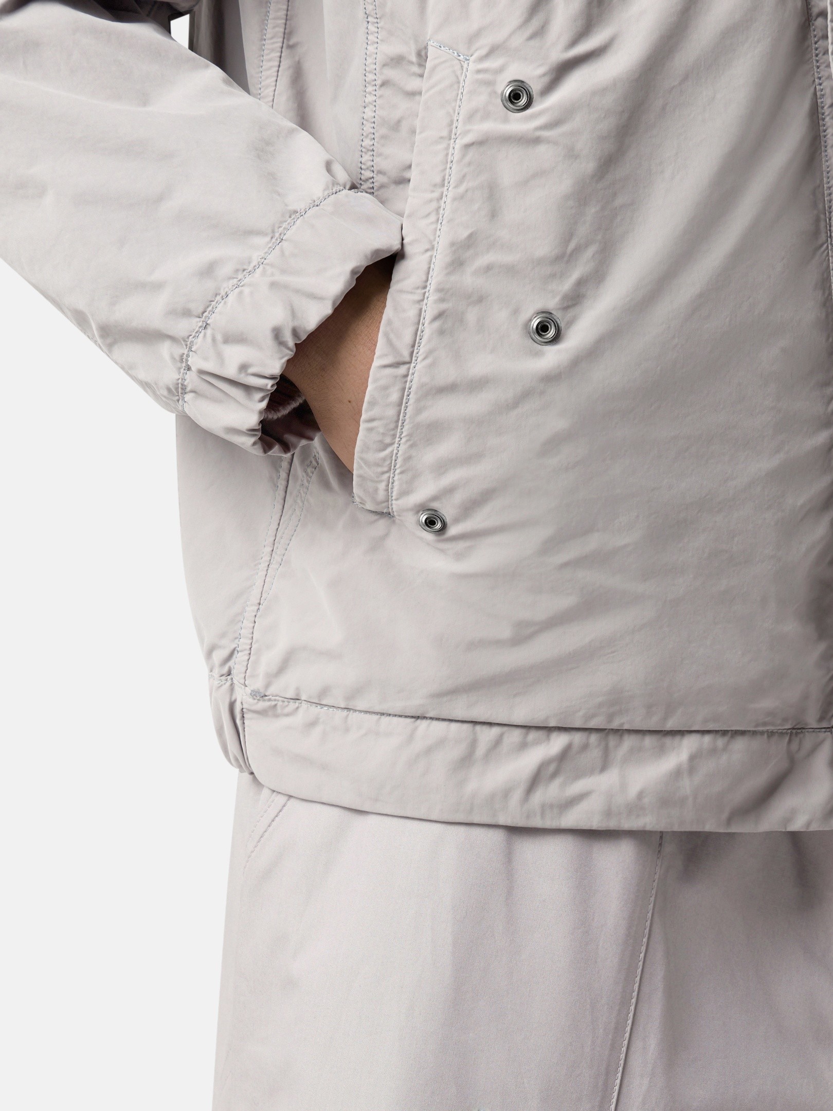 Dust Grey Coach jacket with anti-drop 4100036 DAVID LIGHT-TC_S.I