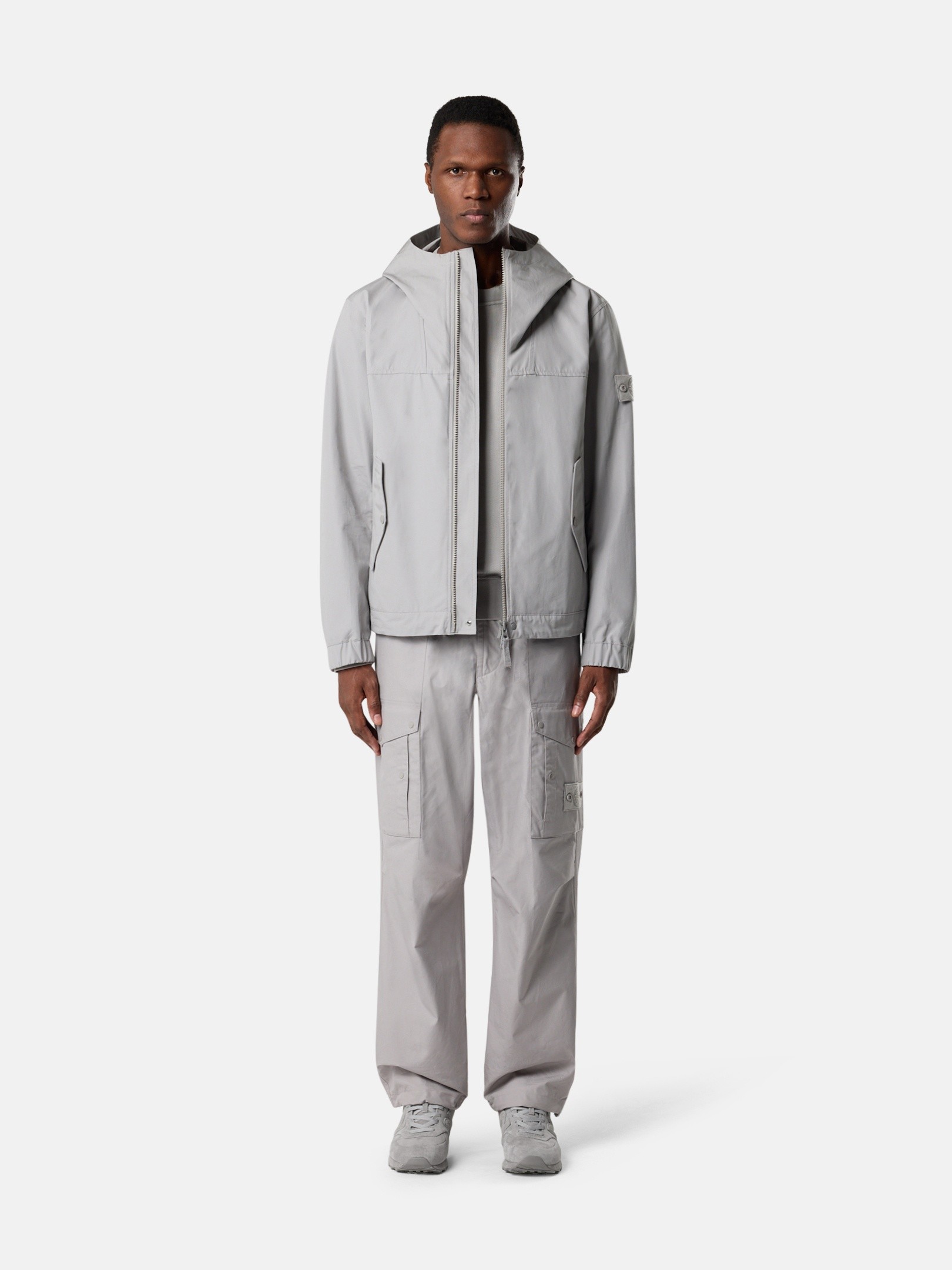 ジャケット・アウター 2018SS STONE  GHOST SHIRTS JACKET Dust Grey Windproof and breathable hooded jacket 4100037 ALL