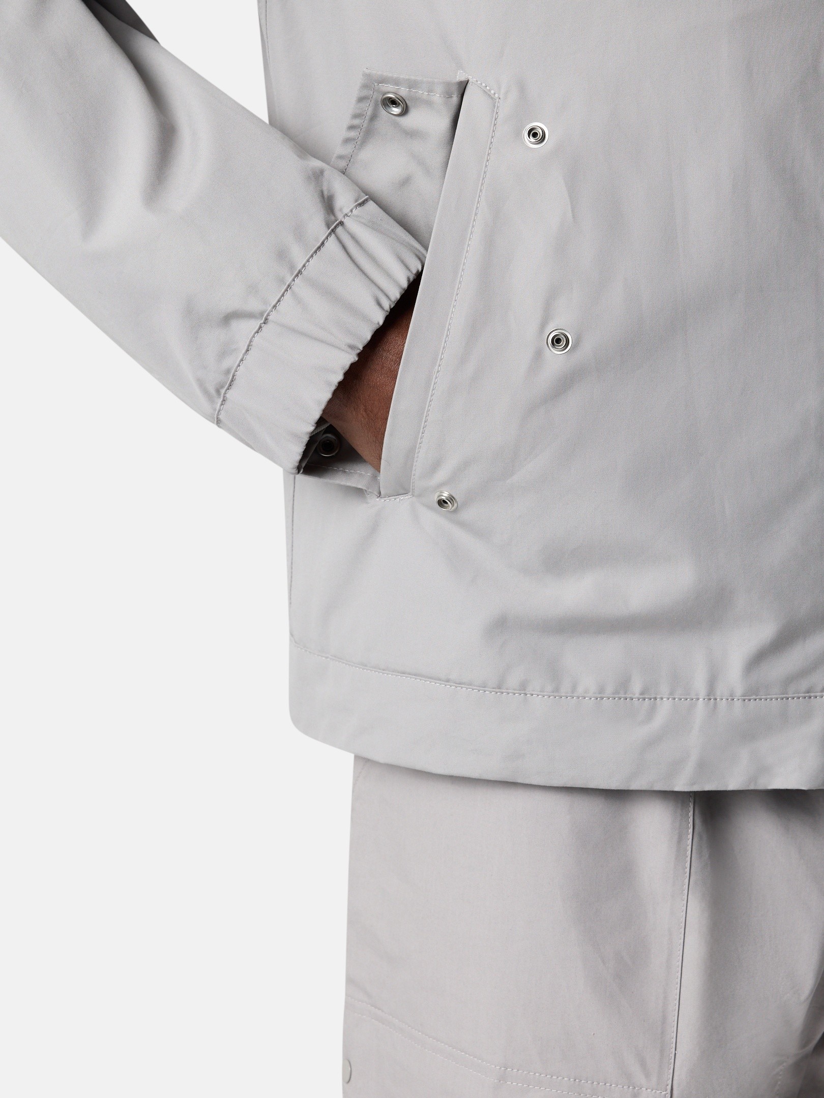 Dust Grey Windproof and breathable hooded jacket 4100037 ALL