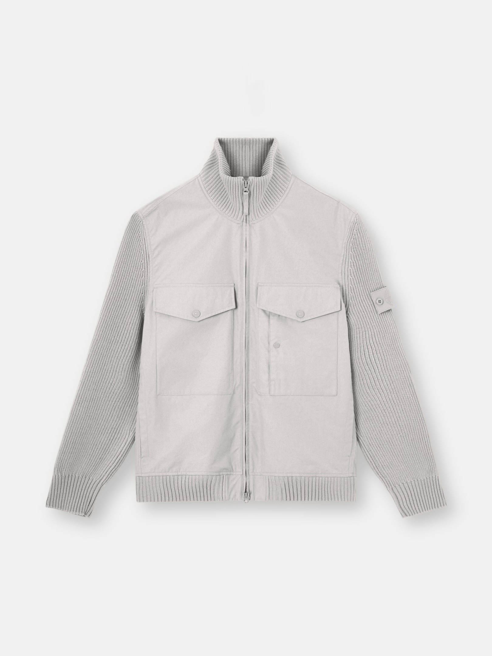 Dust Grey Windproof and breathable stand collar jacket 4100044 ALL