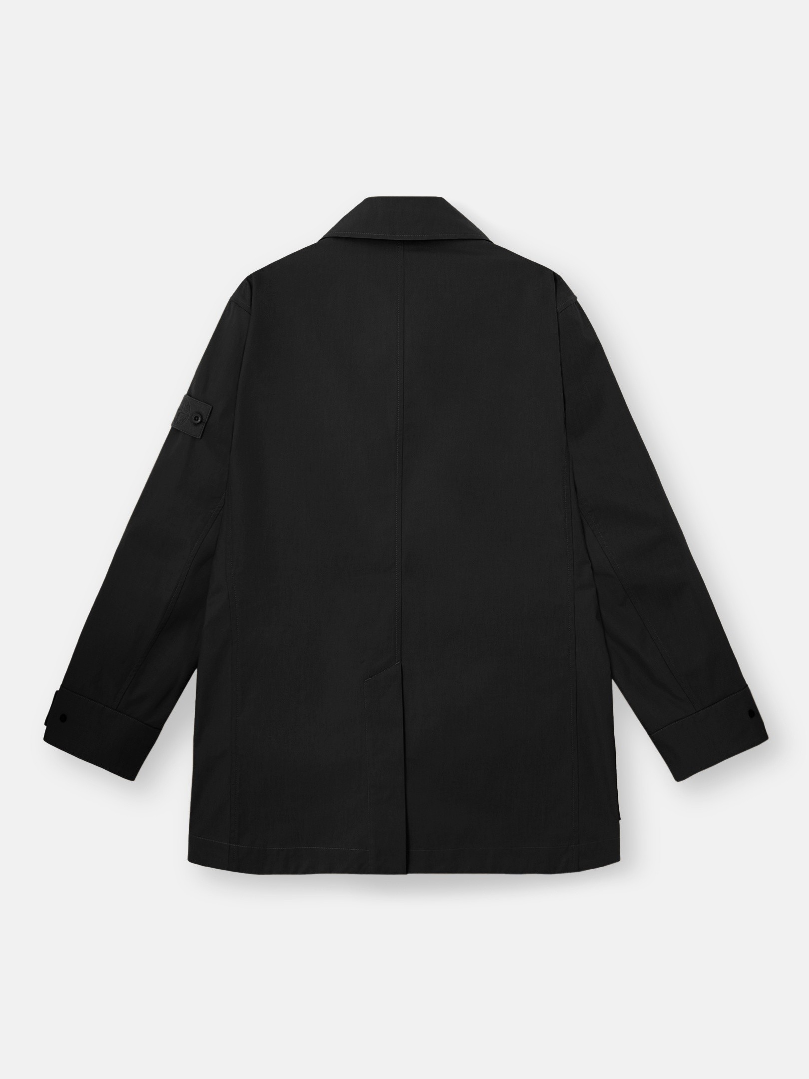 Black Windproof and breathable pea coat 4100046 ALL-WEATHER COTTON