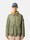 4100054 WAXED PIGMENT COTTON TELA Vert militaire Stone Island