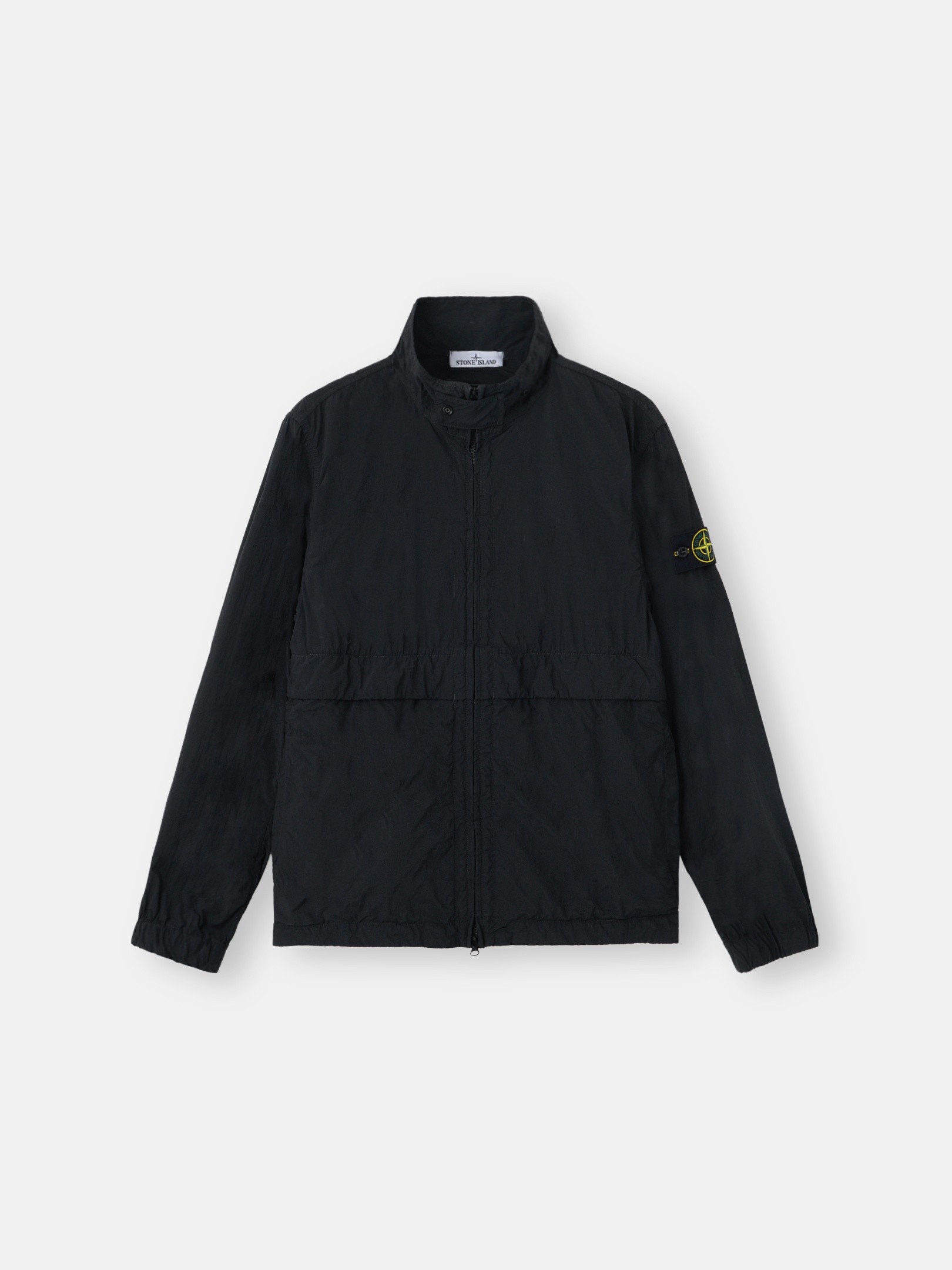 Black Stand collar jacket with anti-drop 4100056 NYLON SMERIGLIATO