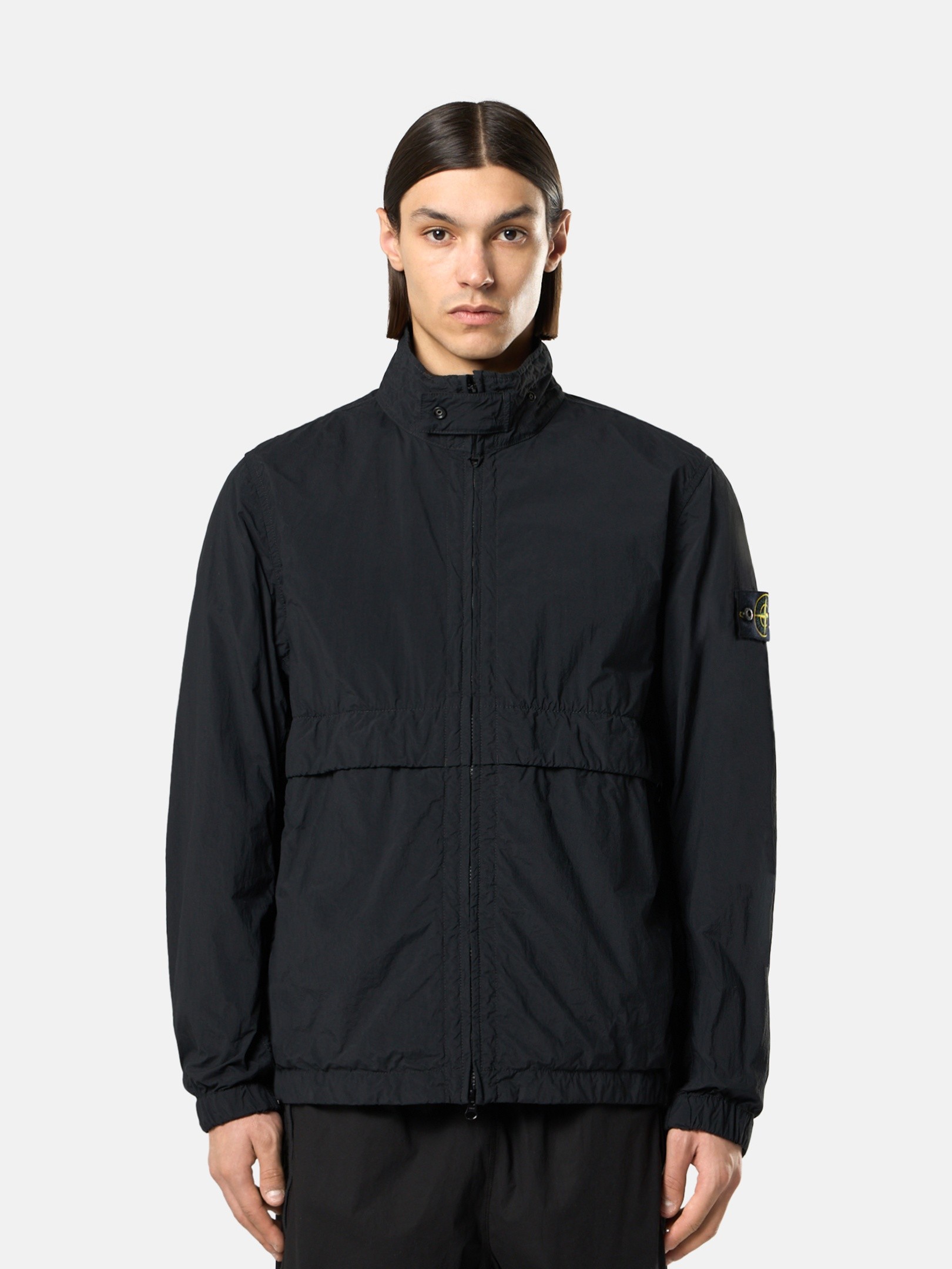 ブラック スタンドカラー ジャケット 撥水加工 4100056 NYLON