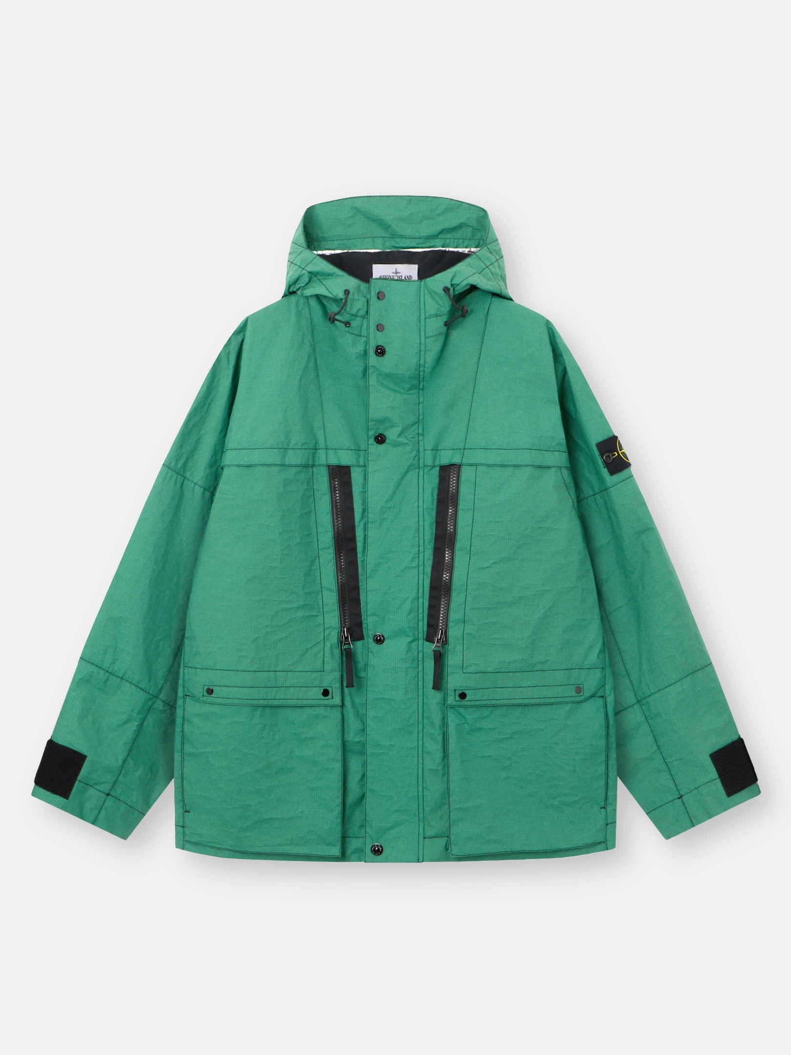 Malachite Hooded jacket with ventilation flaps 4100061 METAL