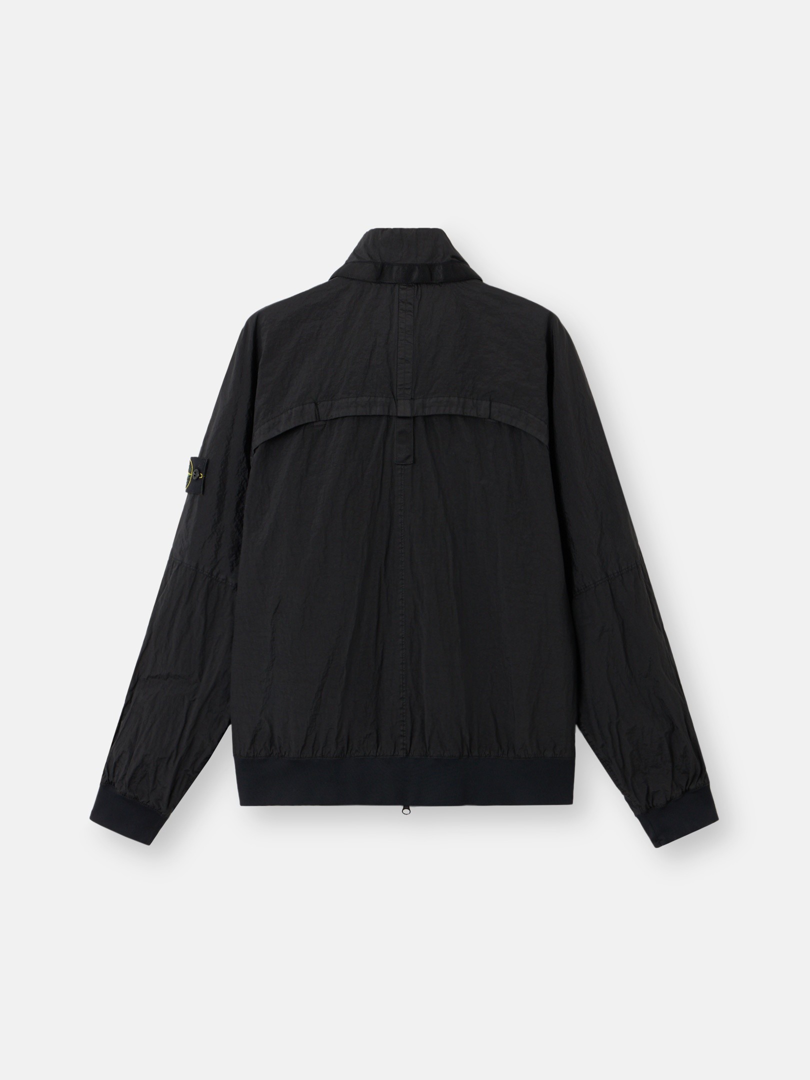 Black Stand collar jacket with light water and wind resistance