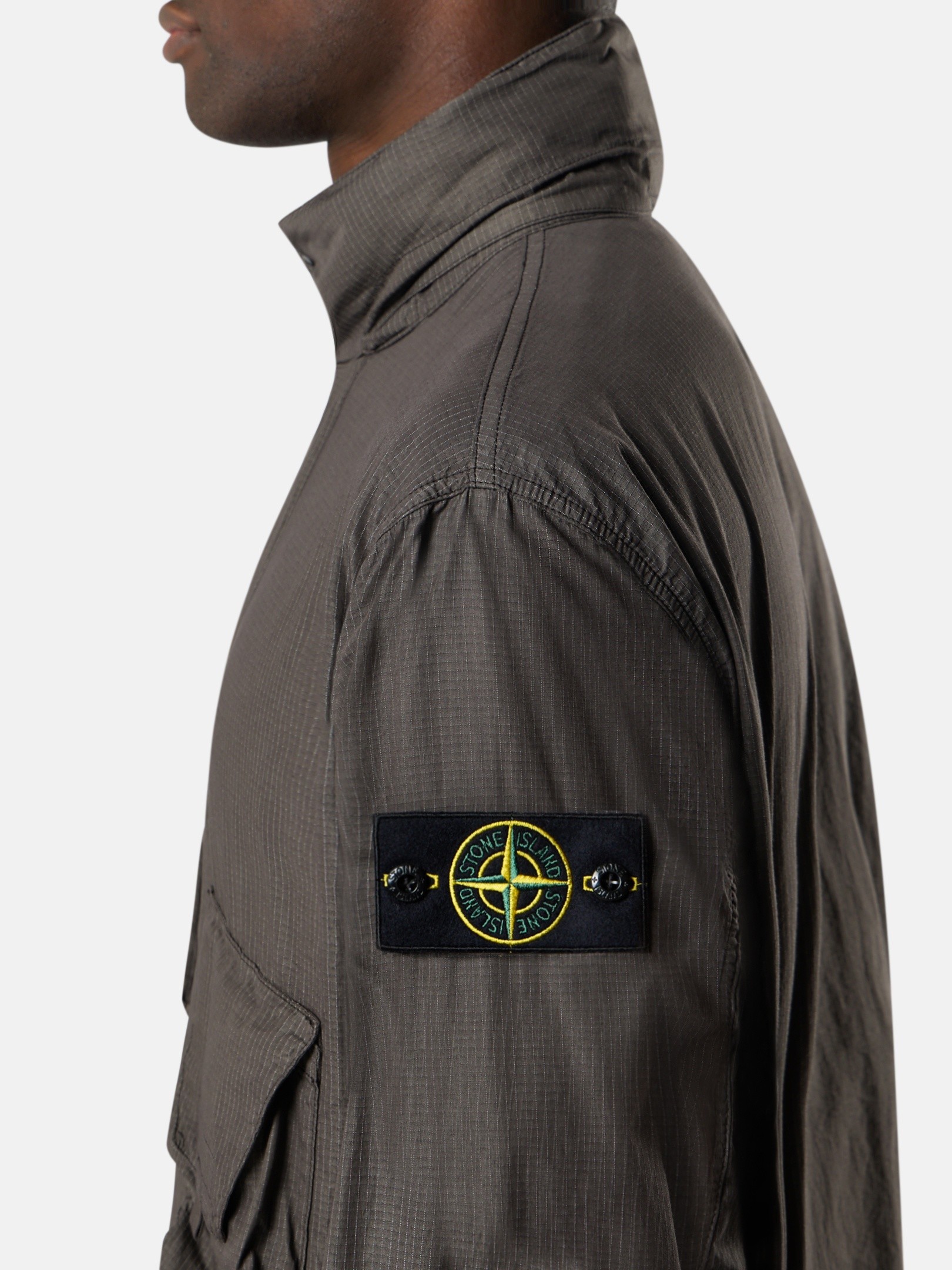 Charcoal Grey Field jacket with anti-drop 4100071 COTTON NYLON