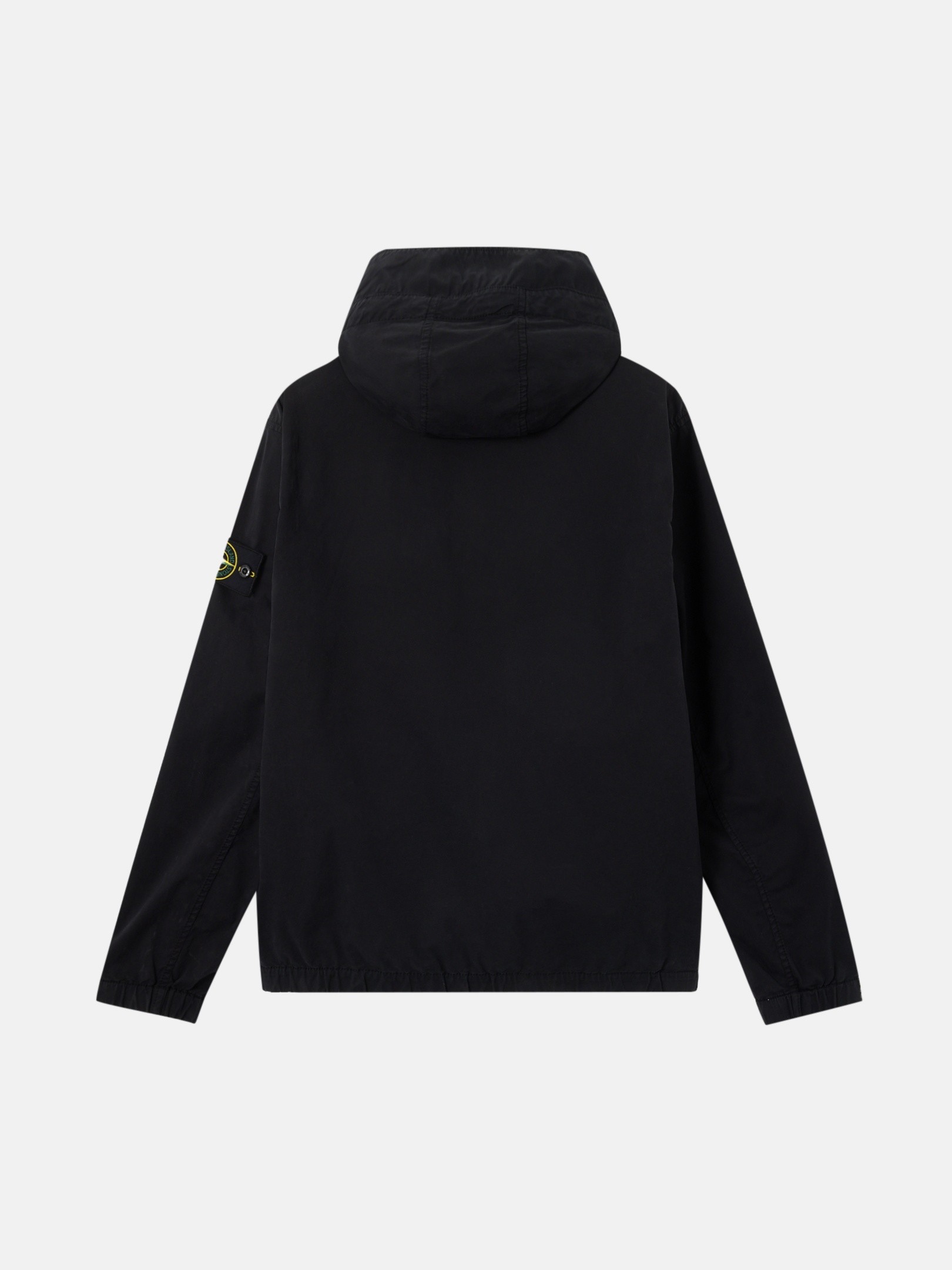 Black Hooded jacket with anti-drop 4100077 STRETCH ORGANIC COTTON