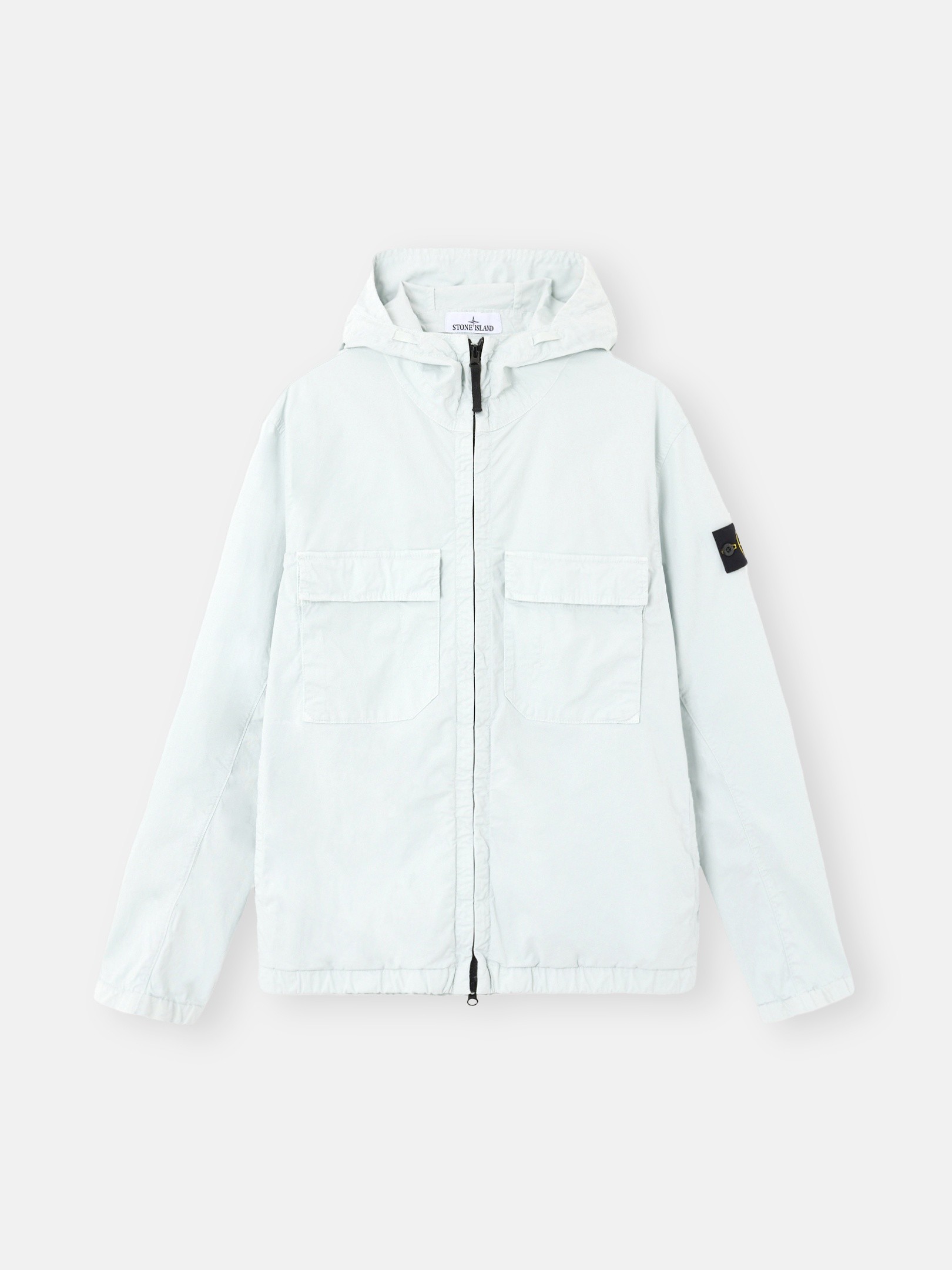 Sky Blue Hooded jacket with anti-drop 4100077 STRETCH ORGANIC
