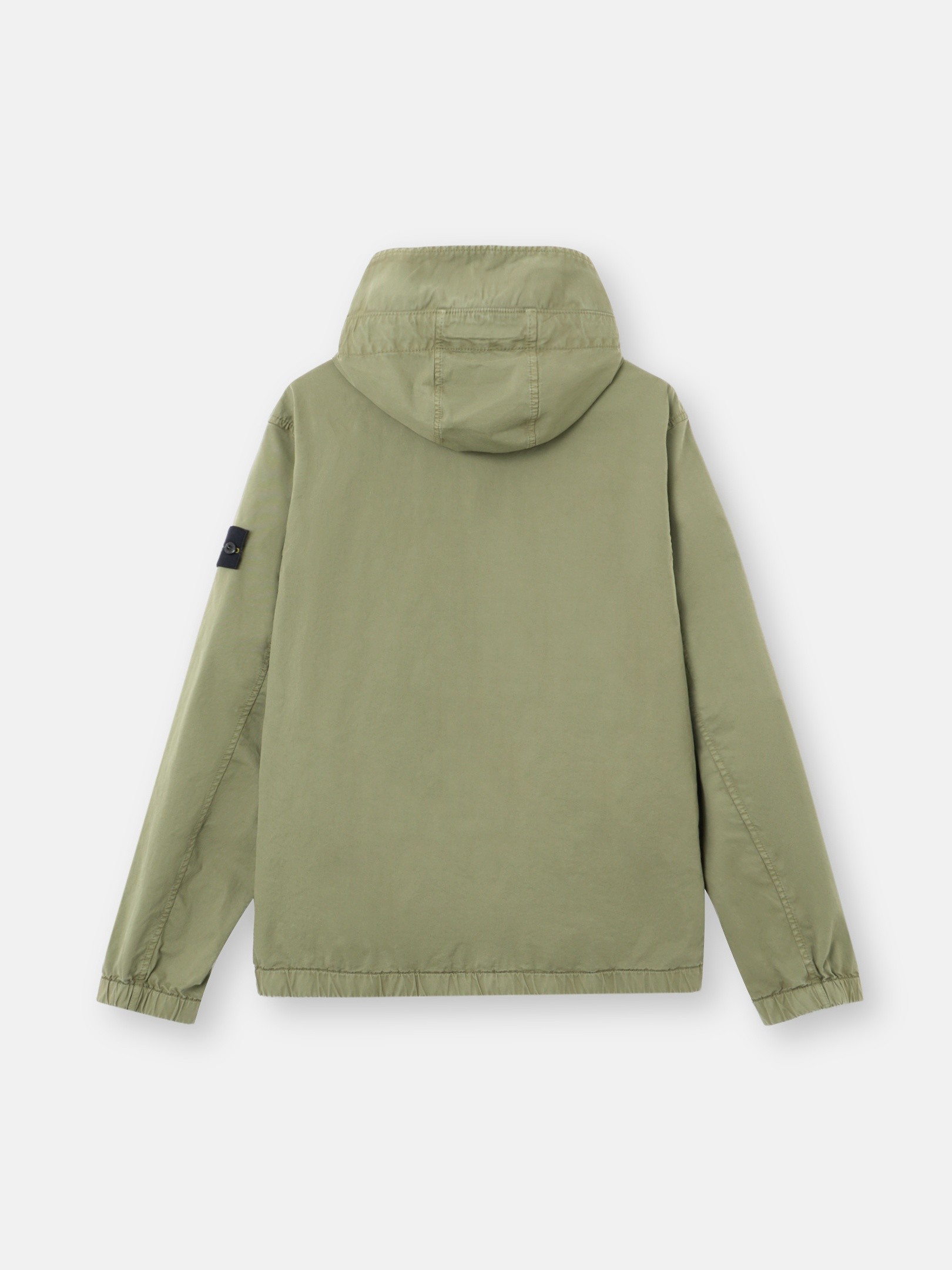 Military Green 4100077 STRETCH ORGANIC COTTON TWILL Hooded jacket