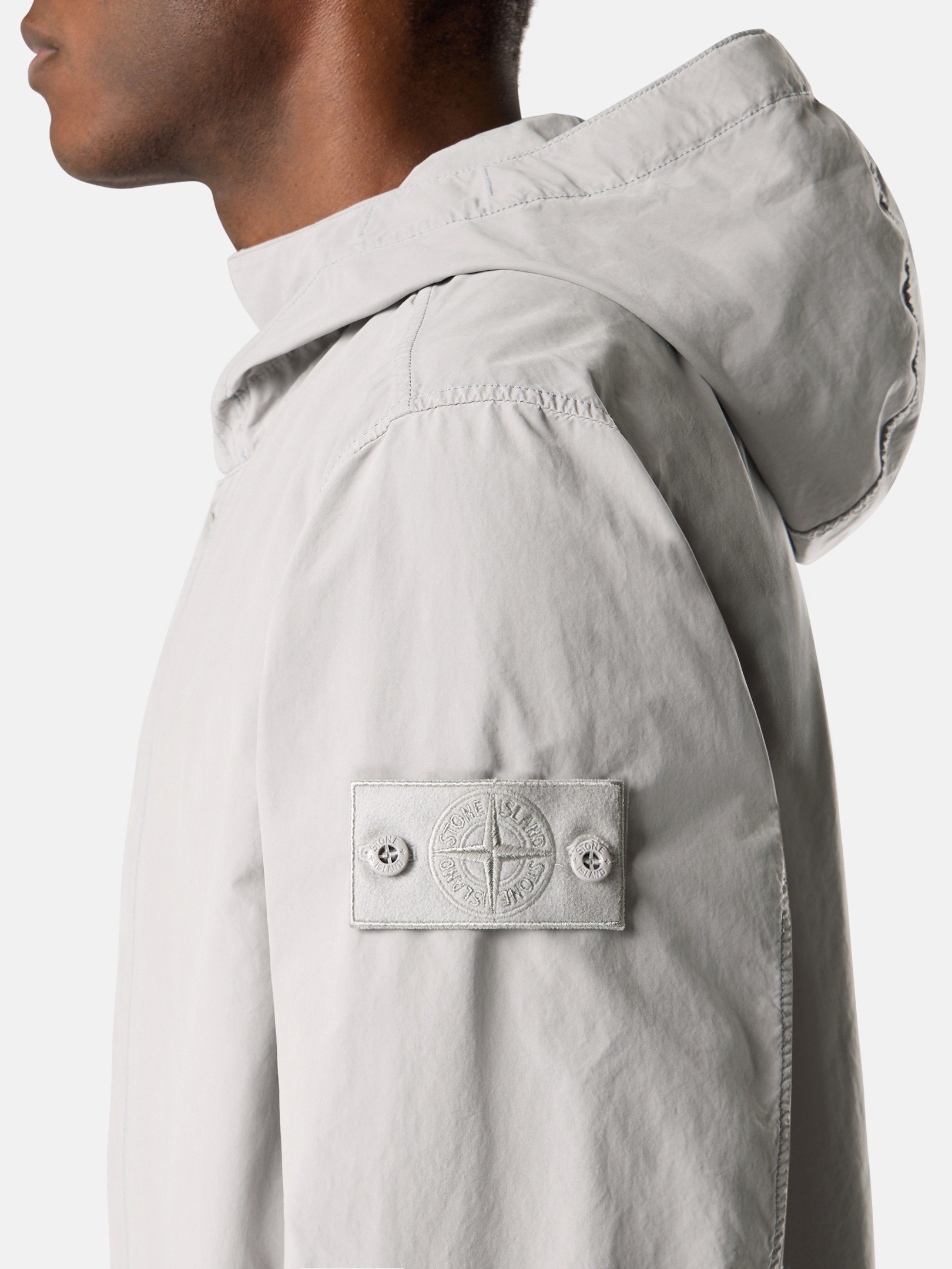 Dust Grey Hooded jacket with anti-drop 4100079 DAVID LIGHT-TC_S.I 