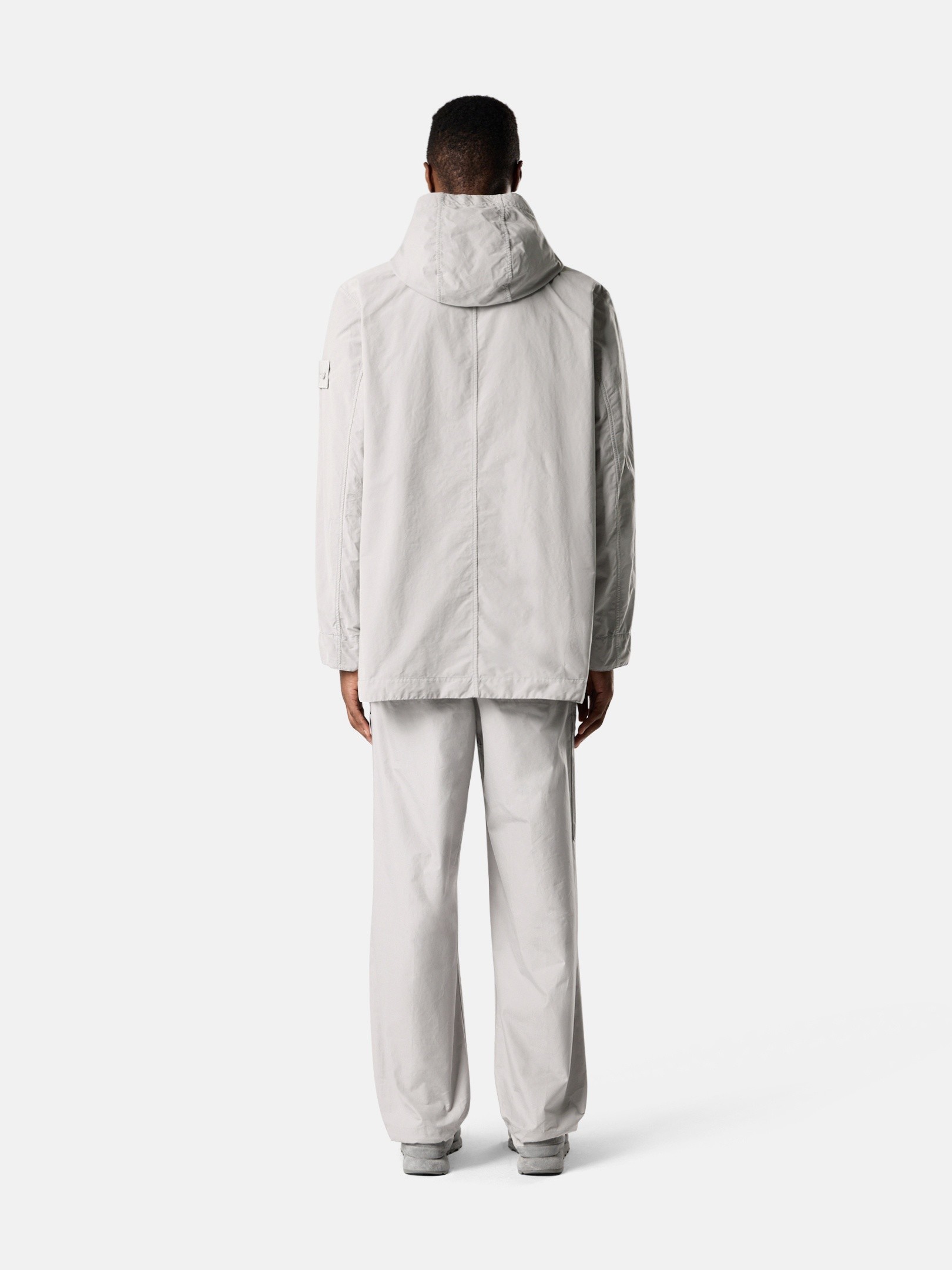 Dust Grey Hooded jacket with anti-drop 4100079 DAVID LIGHT-TC_S.I
