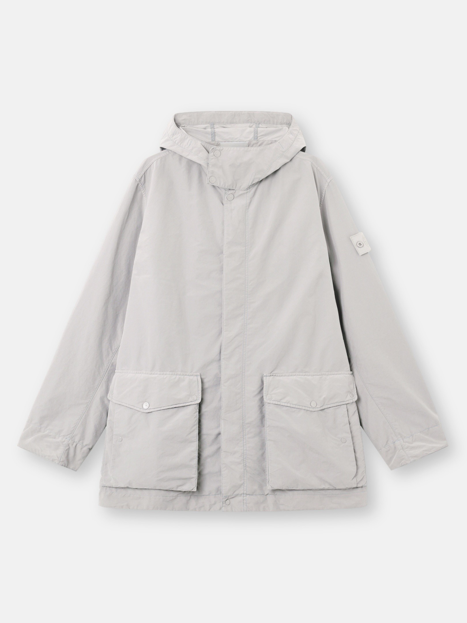 Dust Grey Hooded jacket with anti-drop 4100079 DAVID LIGHT-TC_S.I
