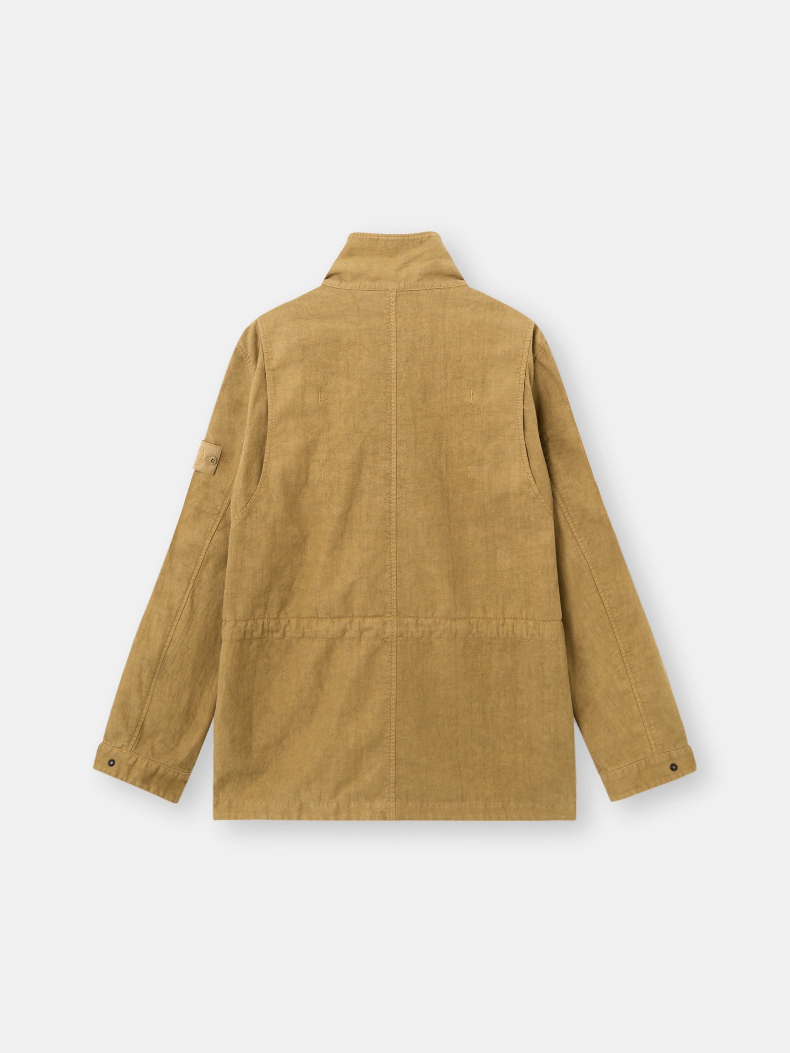 Dark Beige Field jacket with anti-drop 4100080 BONDED LINEN-TC_S.I