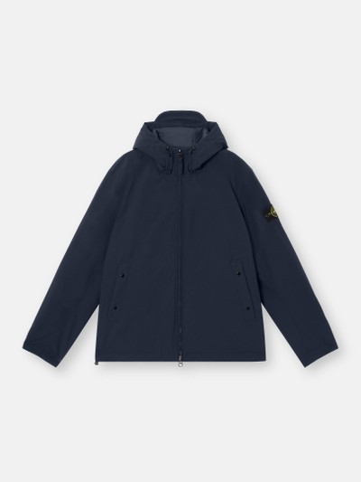 Navy Blue Hooded jacket with wind- and water-resistant membrane
