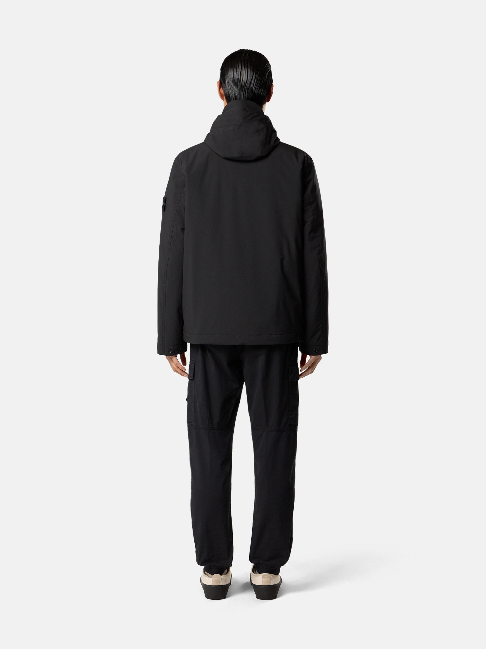 ブラック フード付きジャケット 防風＆耐水メンブレン 4100108 SOFT