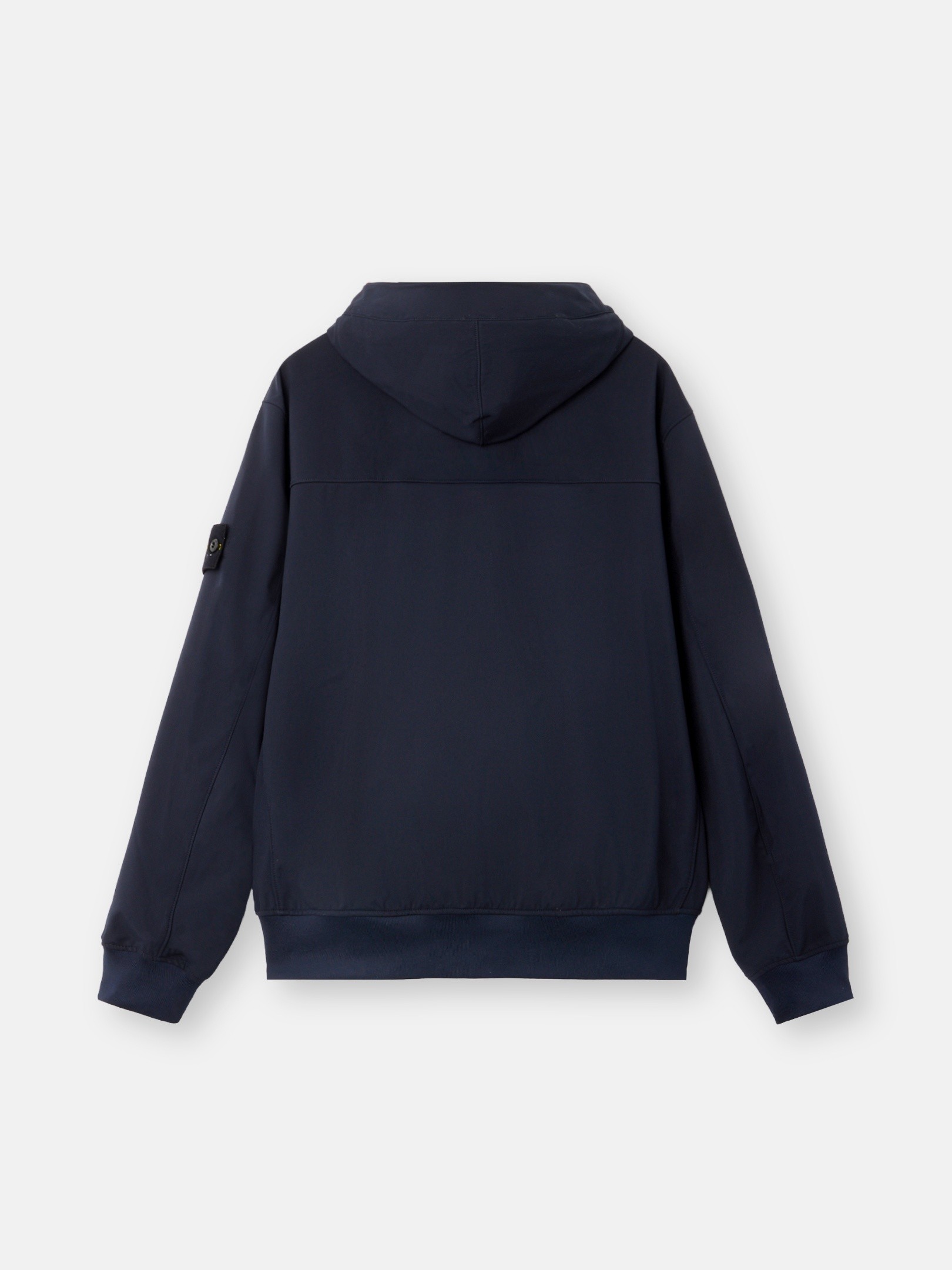 Navy Blue Hooded jacket with water- and wind-resistant membrane