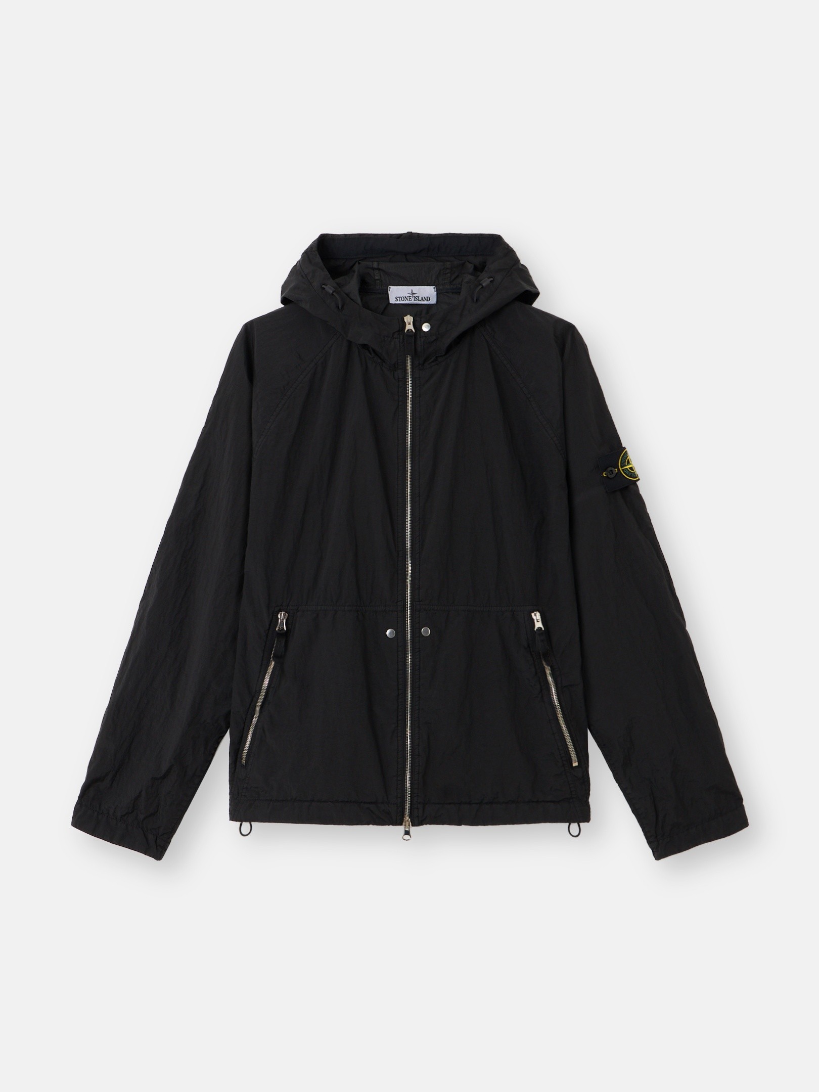 Black Hooded jacket with light water and wind resistance 4100119