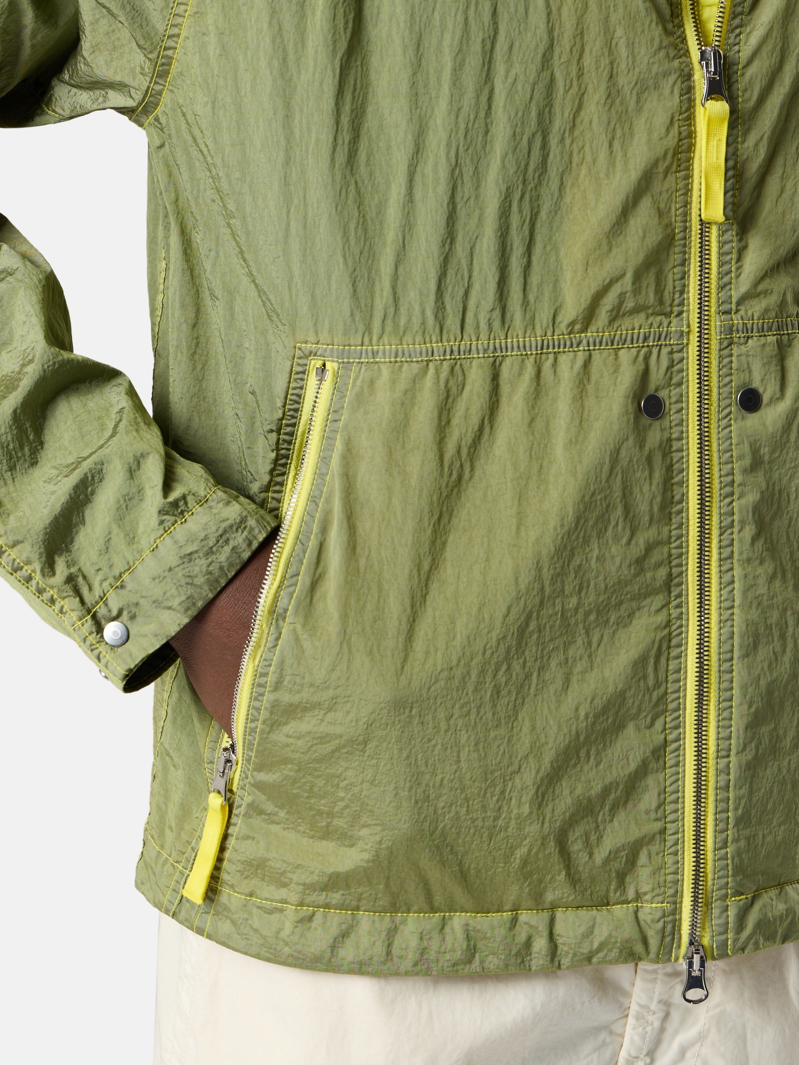 Ярко-желтый 4100119 NYLON METAL WATRO-TC IN ECONYL® Hooded jacket