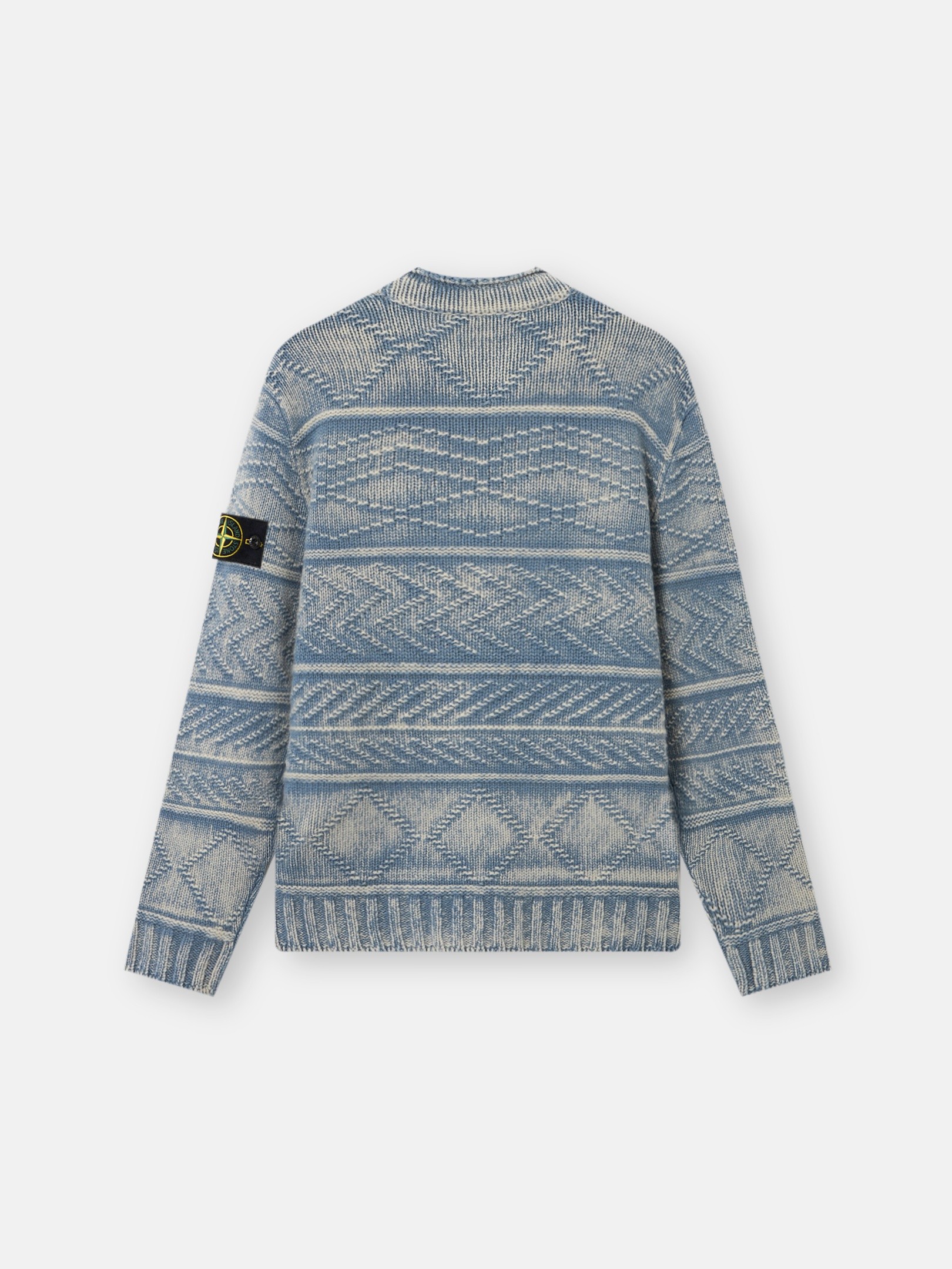 Avio Blue Loose-fit mock-neck jumper 5100001 ARAN CASHMERE FROSTED