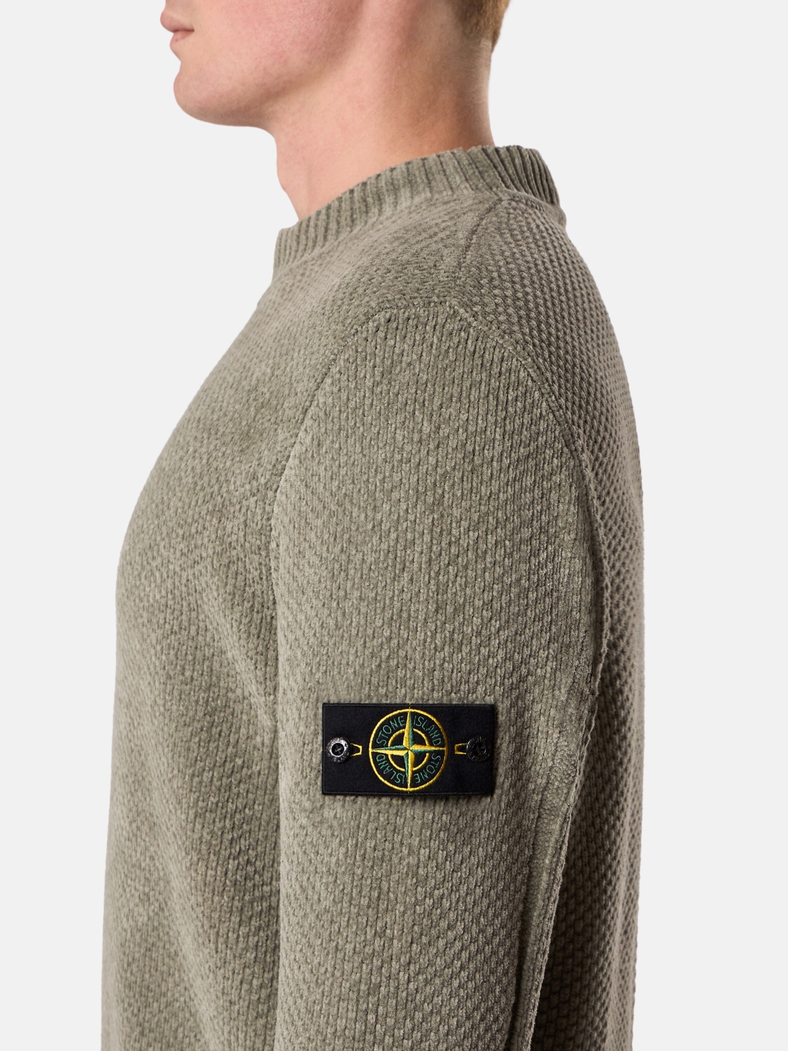 stone  knit jumper サイズL Stone Island Frost Knit Jumper Black – Garmz Factory