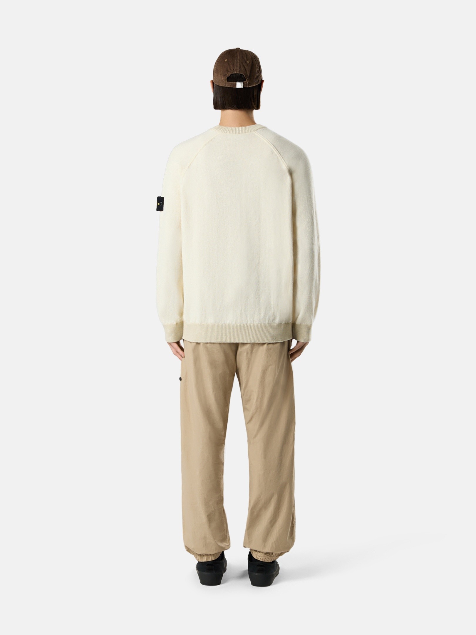 Ivory Loose-fit crewneck sweater 5100013 RAW HAND ORGANIC COTTON 