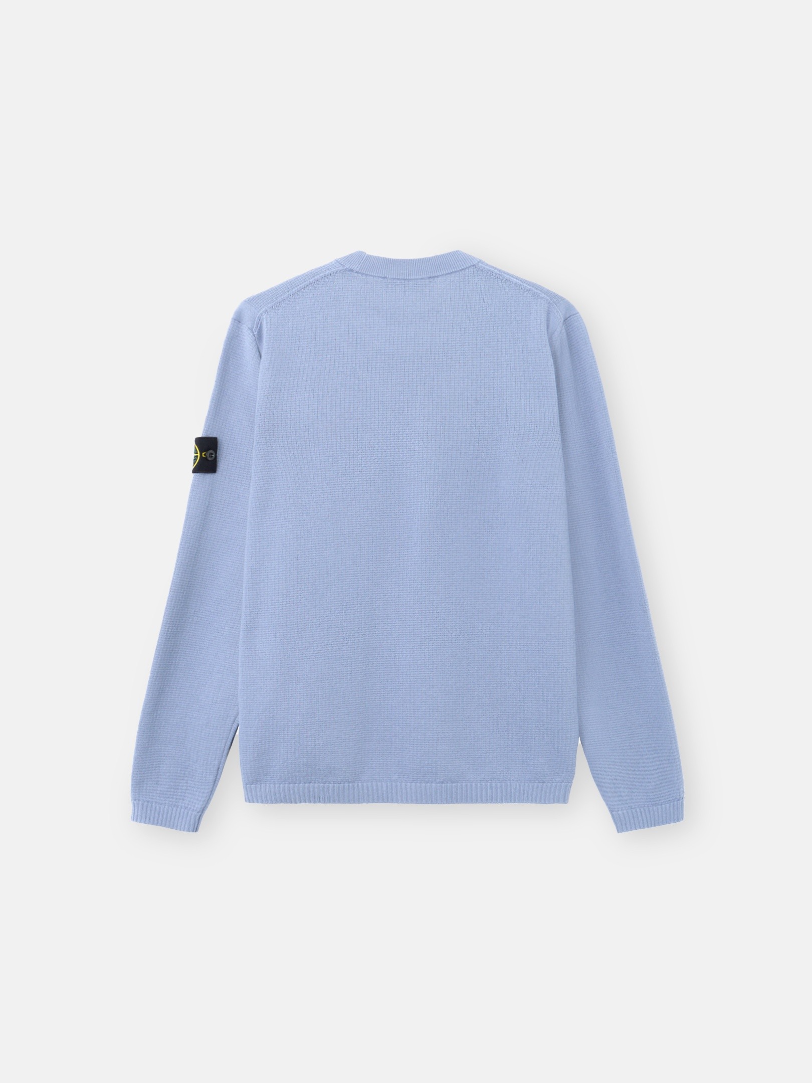 Avio Blue Loose-fit crewneck sweater with ribbed trims 5100023