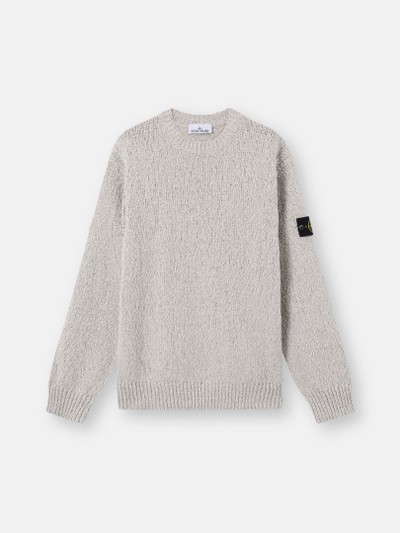 stone  SPECKLED COTTON ニット セーター Pearl Grey Melange Loose-fit crewneck jumper 5100025 SPECKLED