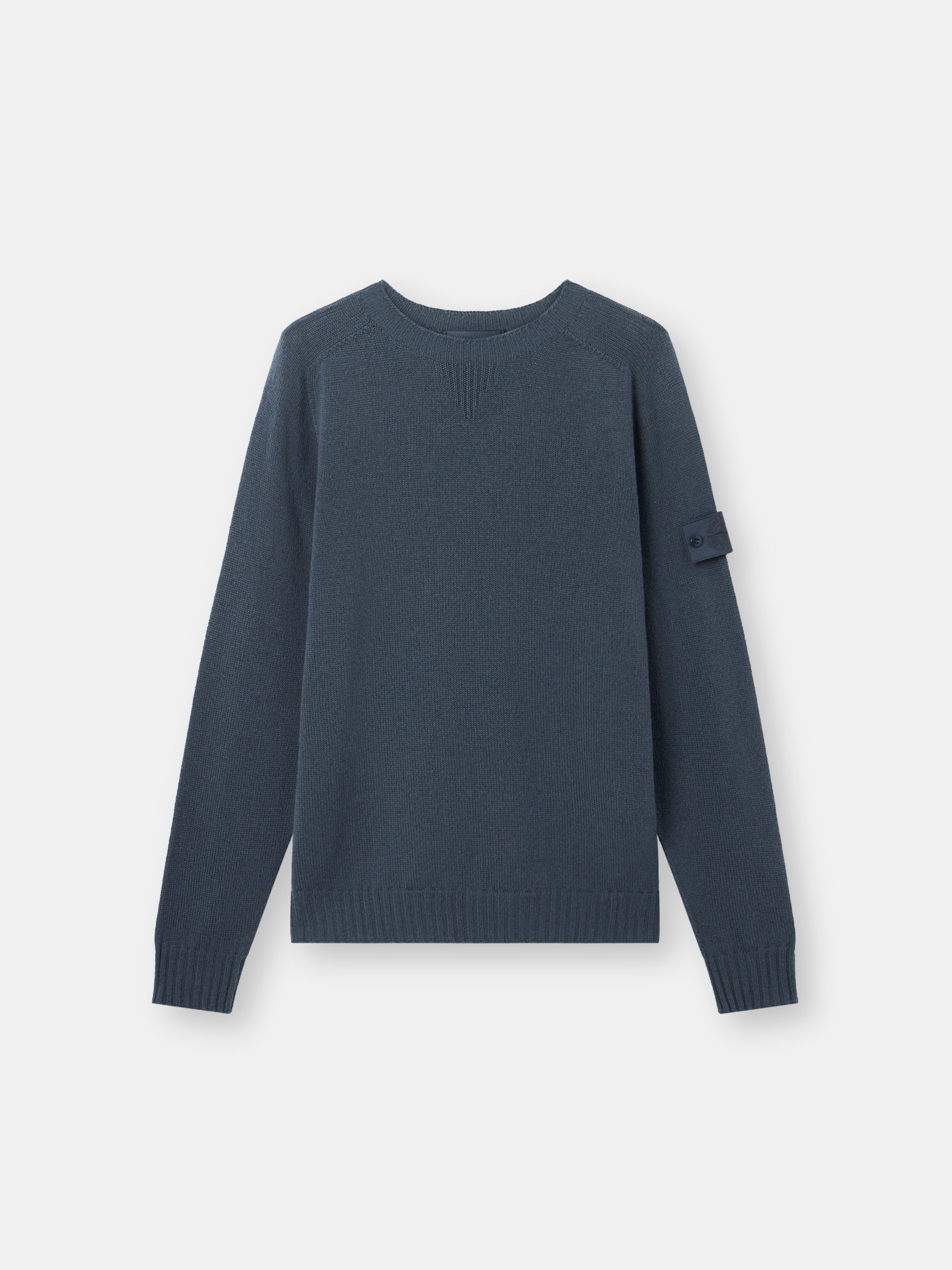 Slate Blue Loose-fit crewneck jumper with raglan sleeves 5100038