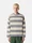 5100051 STRIPED RAW HAND ORGANIC COTTON + LINEN_S.I. MARINA Elfenbein Meliert Stone Island