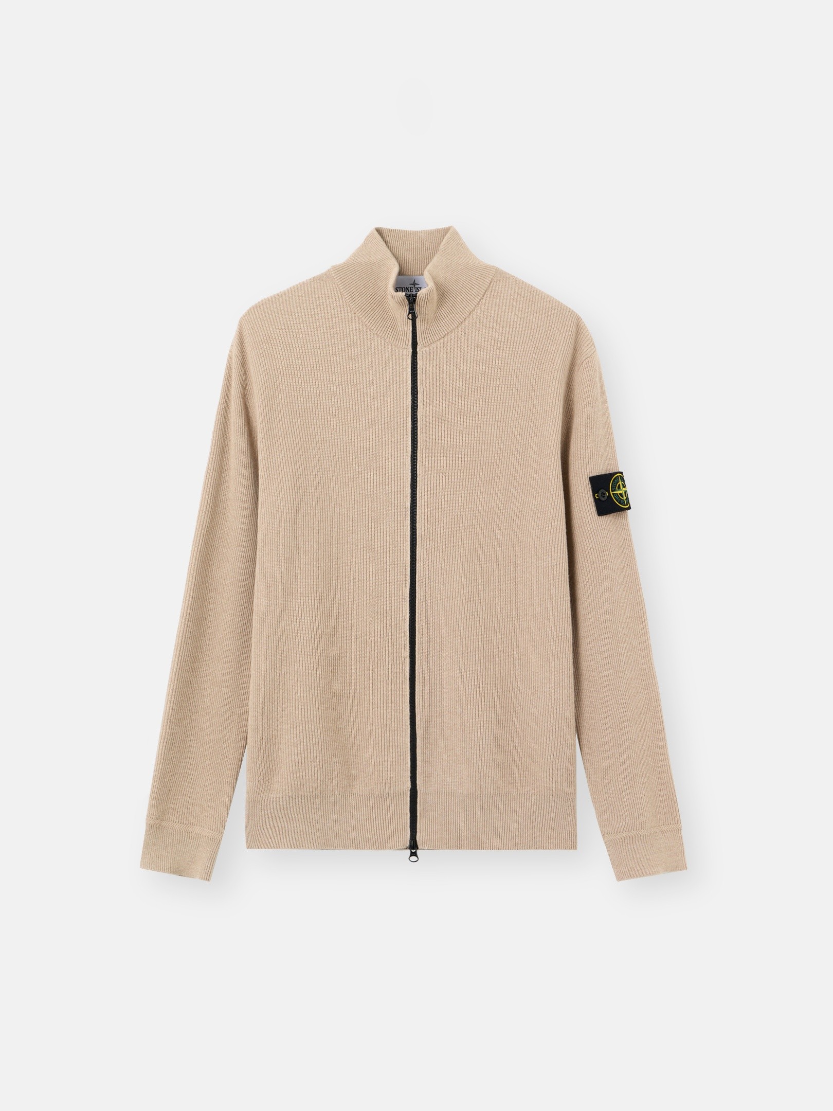 Desert Melange Regular-fit zipper-up sweater 5100126 RIBBED SOFT