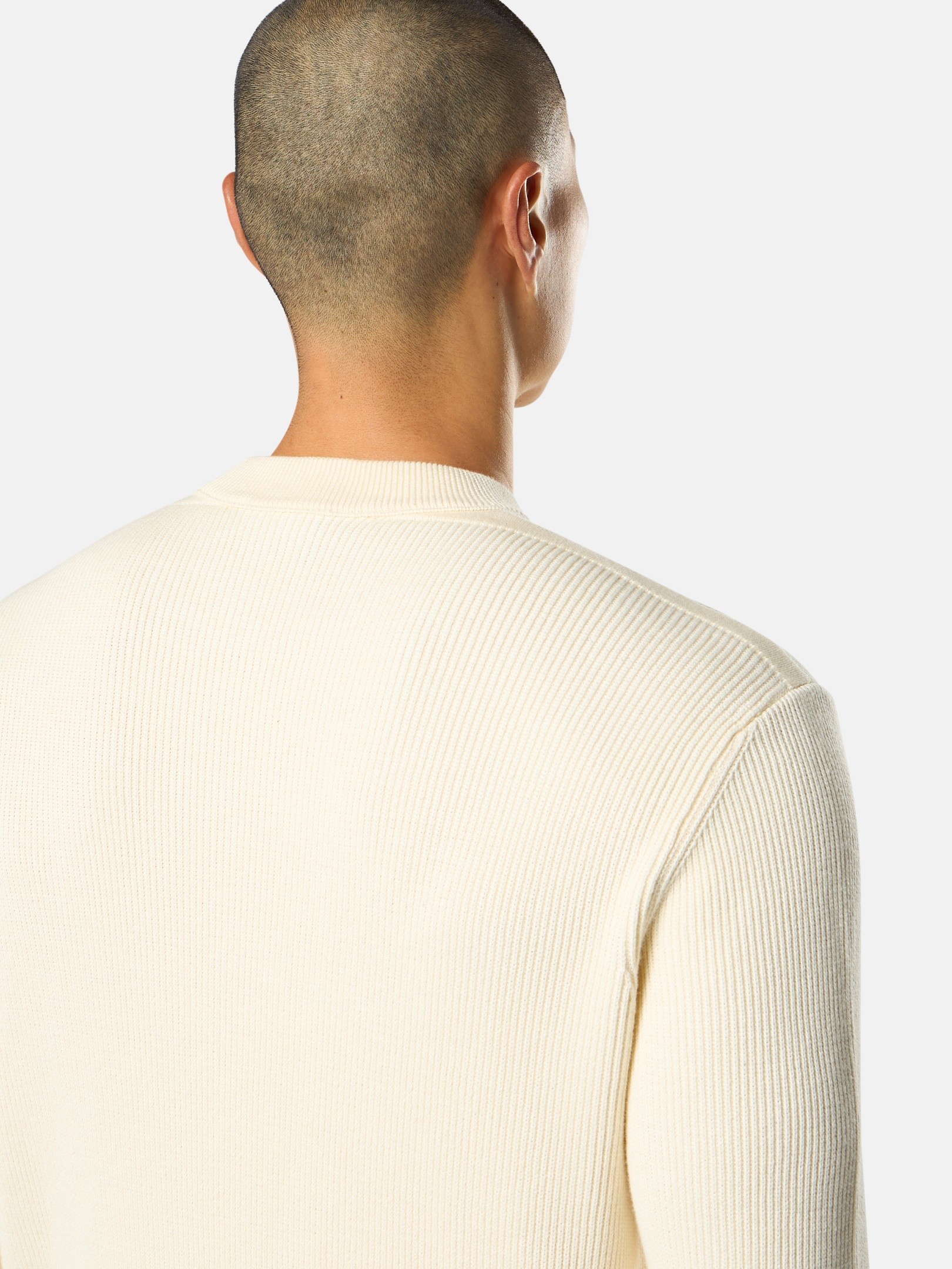 Ivory Regular-fit crewneck sweater 5100154 RIBBED SOFT ORGANIC 