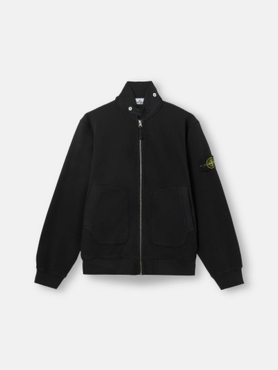 Black Comfort-fit track jacket with pockets 6100014 MESH STITCH