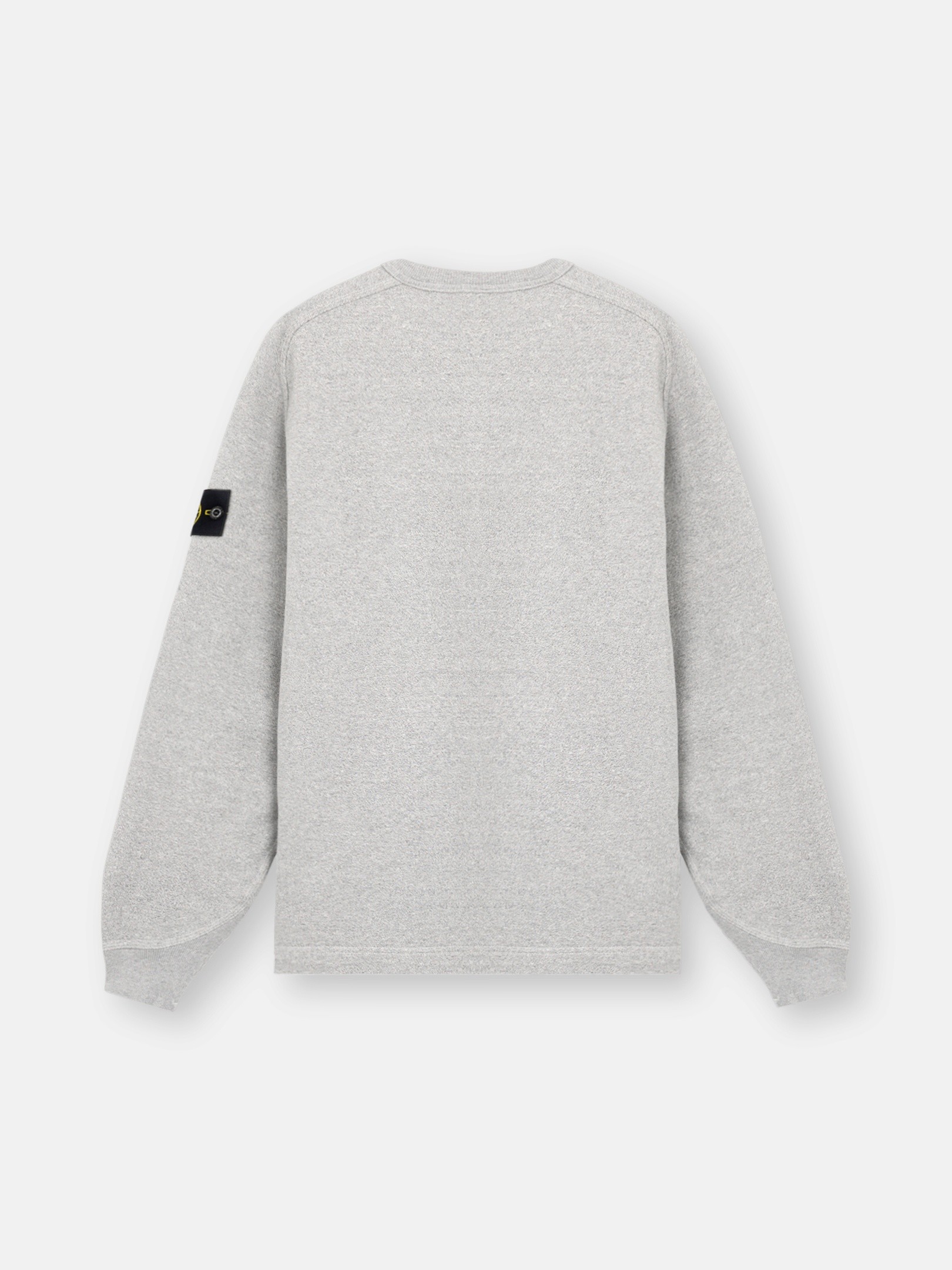 Dust Grey Melange Oversized-fit crewneck sweatshirt with raglan