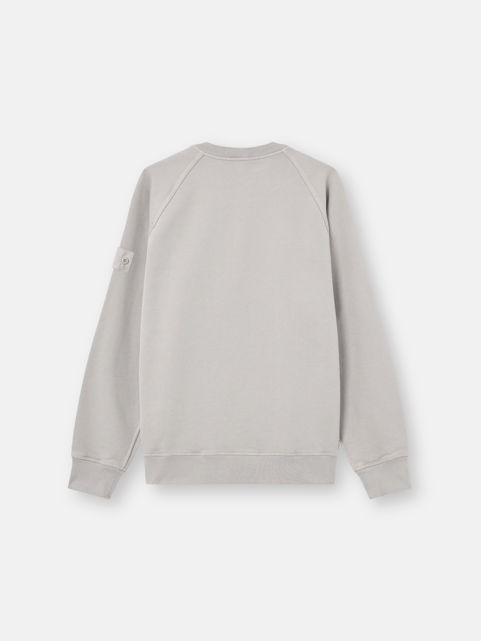 Dust Grey Comfort-fit crewneck sweatshirt with raglan sleeves
