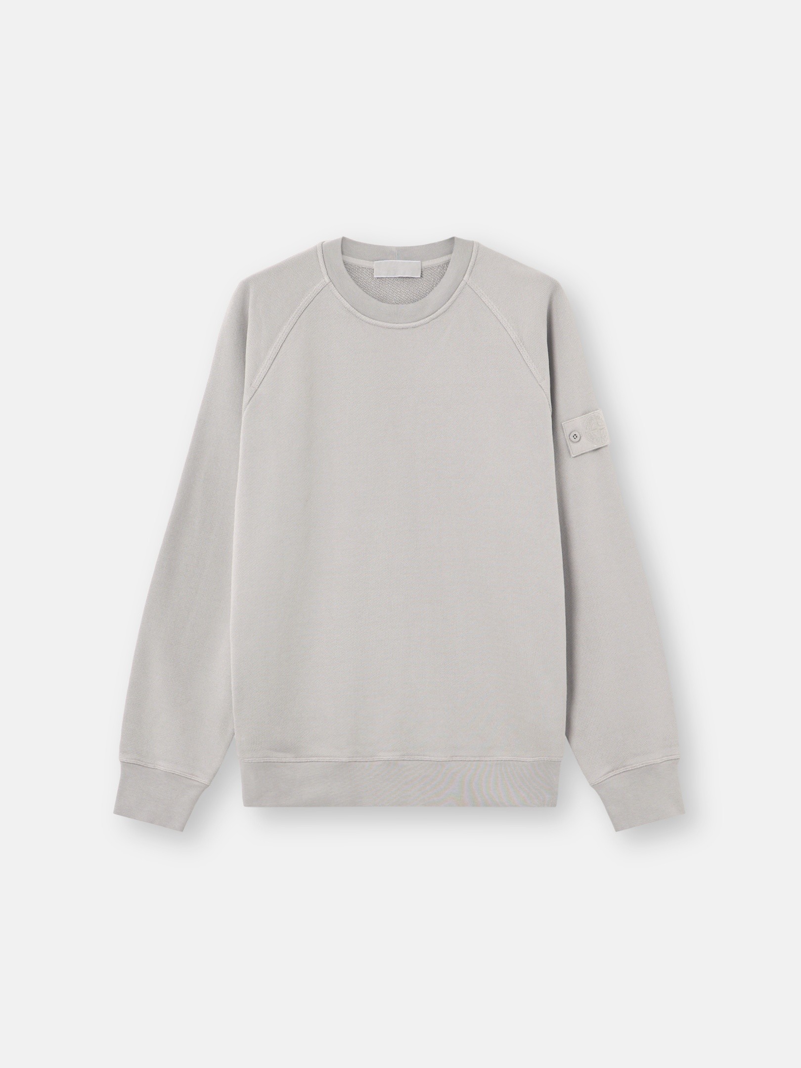 Dust Grey Comfort-fit crewneck sweatshirt with raglan sleeves