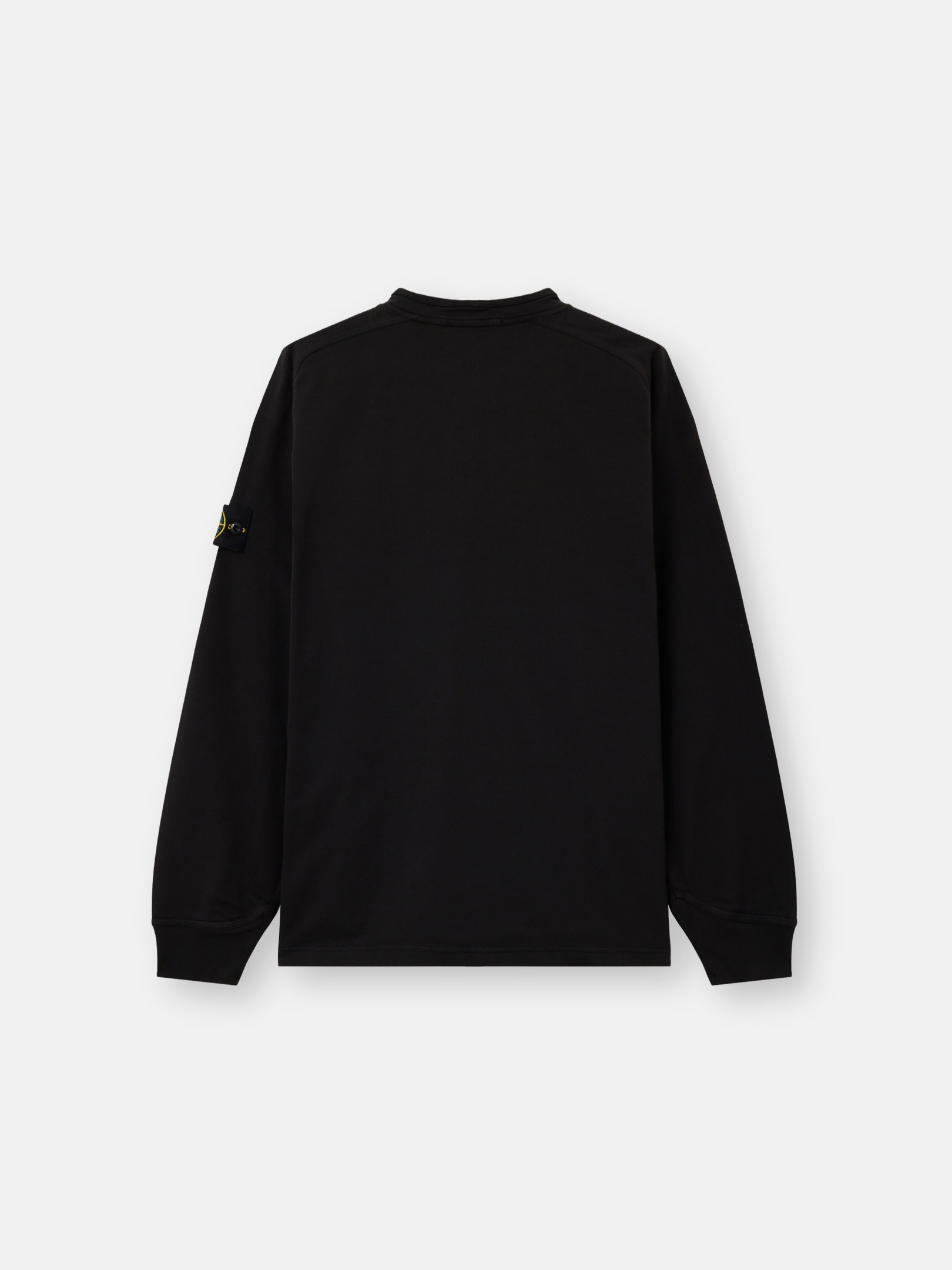 Black Oversized-fit crewneck sweatshirt with raglan sleeves