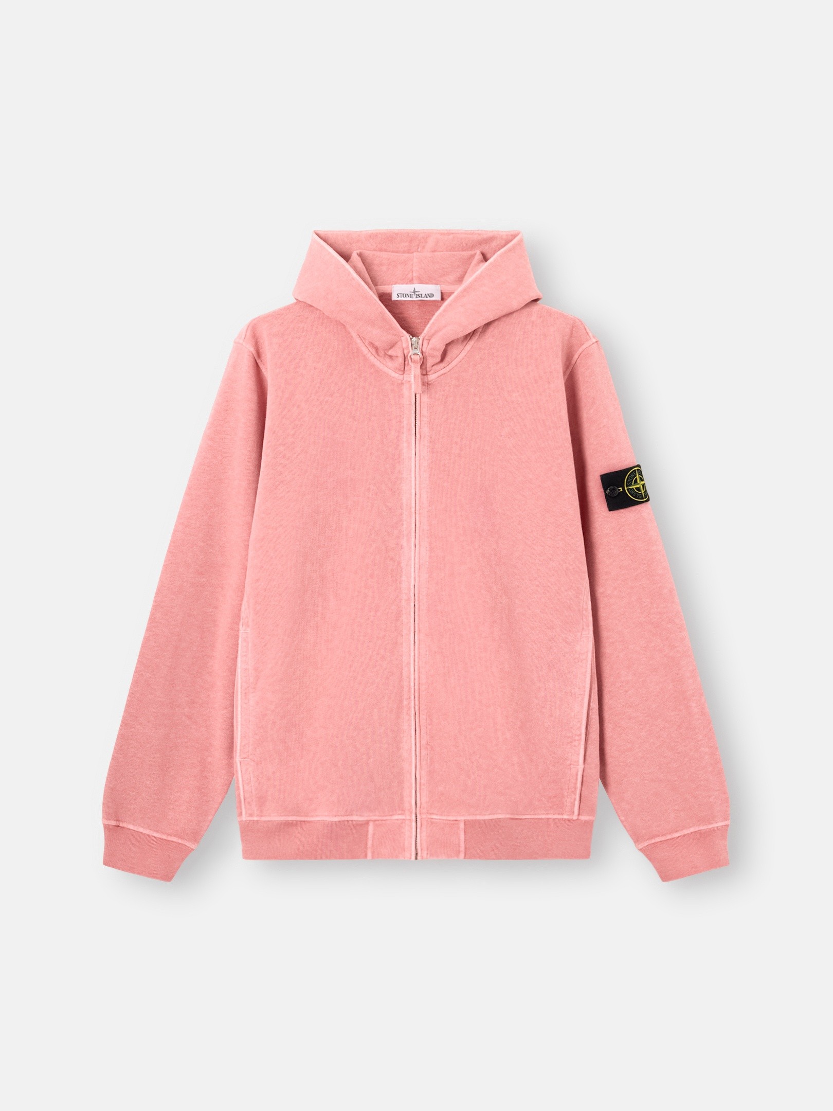 Oleander Regular-fit zipper-up hooded sweatshirt with pockets