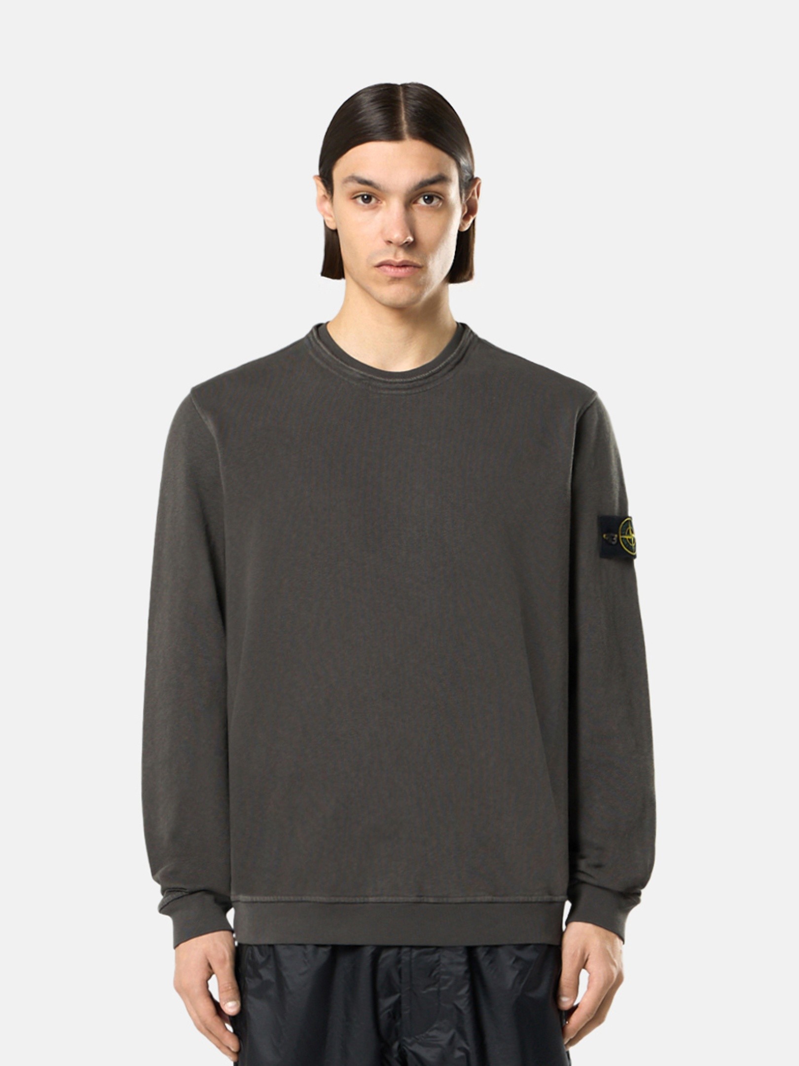 Charcoal Grey Regular-fit crewneck sweatshirt 6100034 MALFILÉ