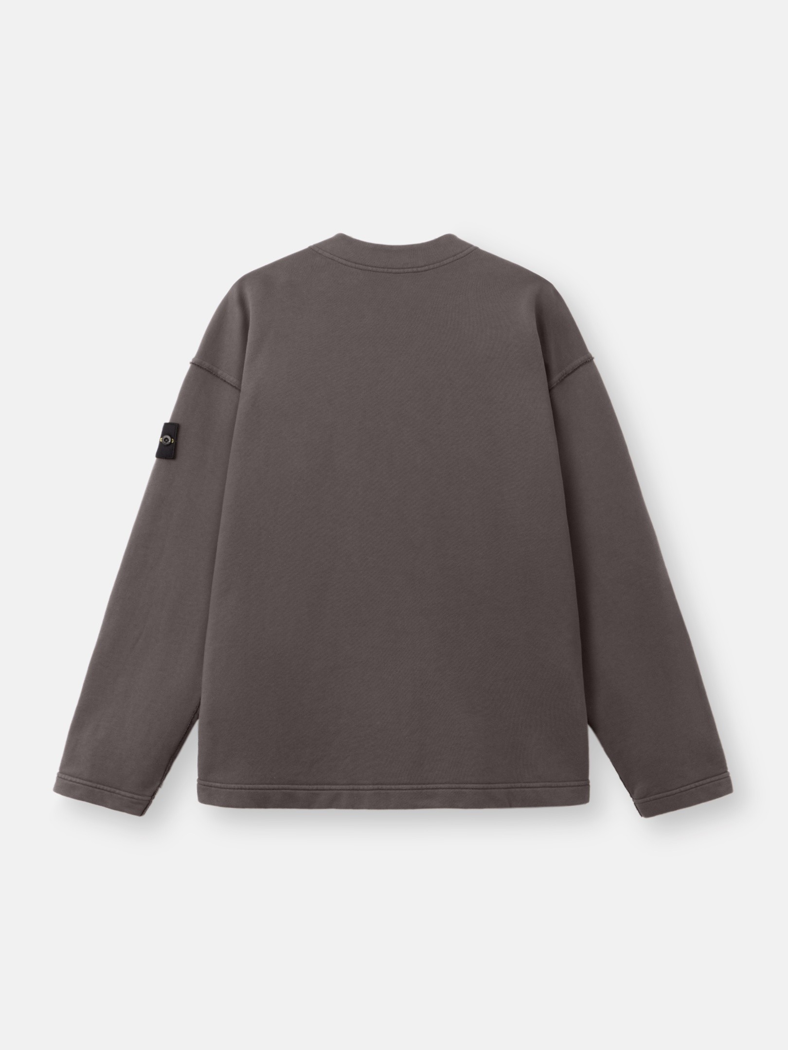 Charcoal Grey Oversized-fit cardigan sweatshirt with pockets