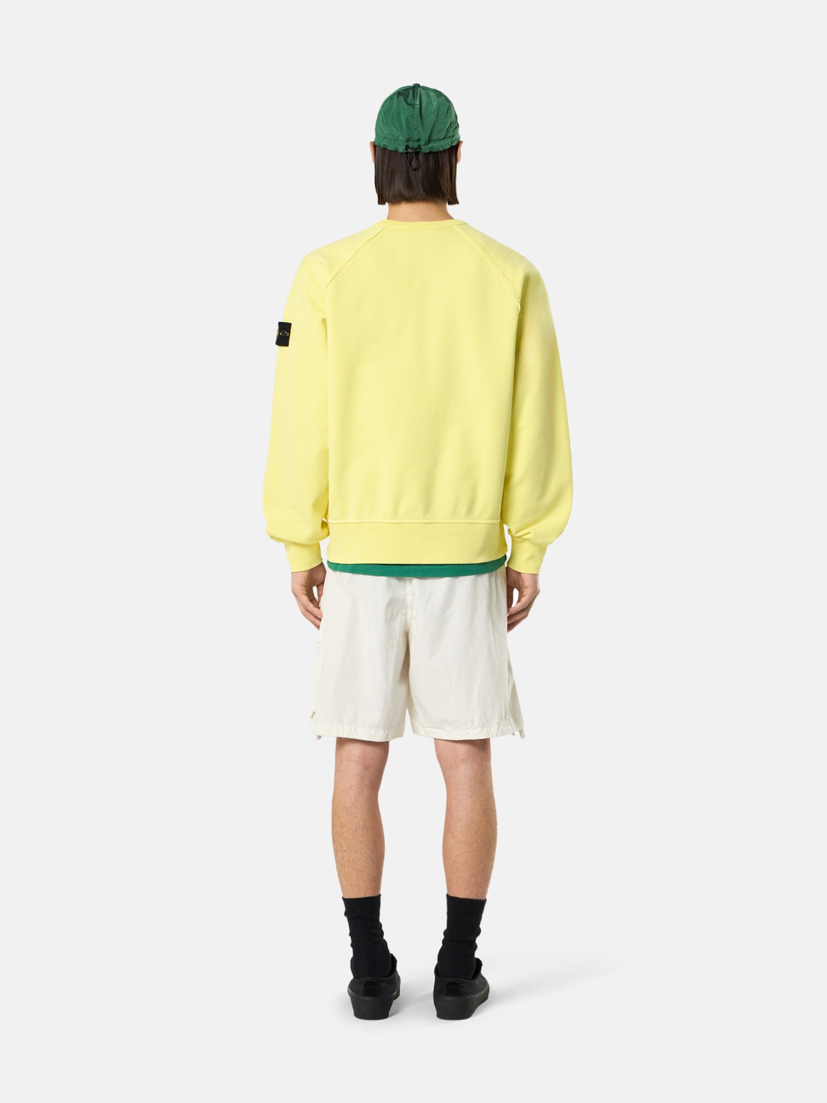 Lemon Oversized-fit crewneck sweatshirt with raglan sleeves
