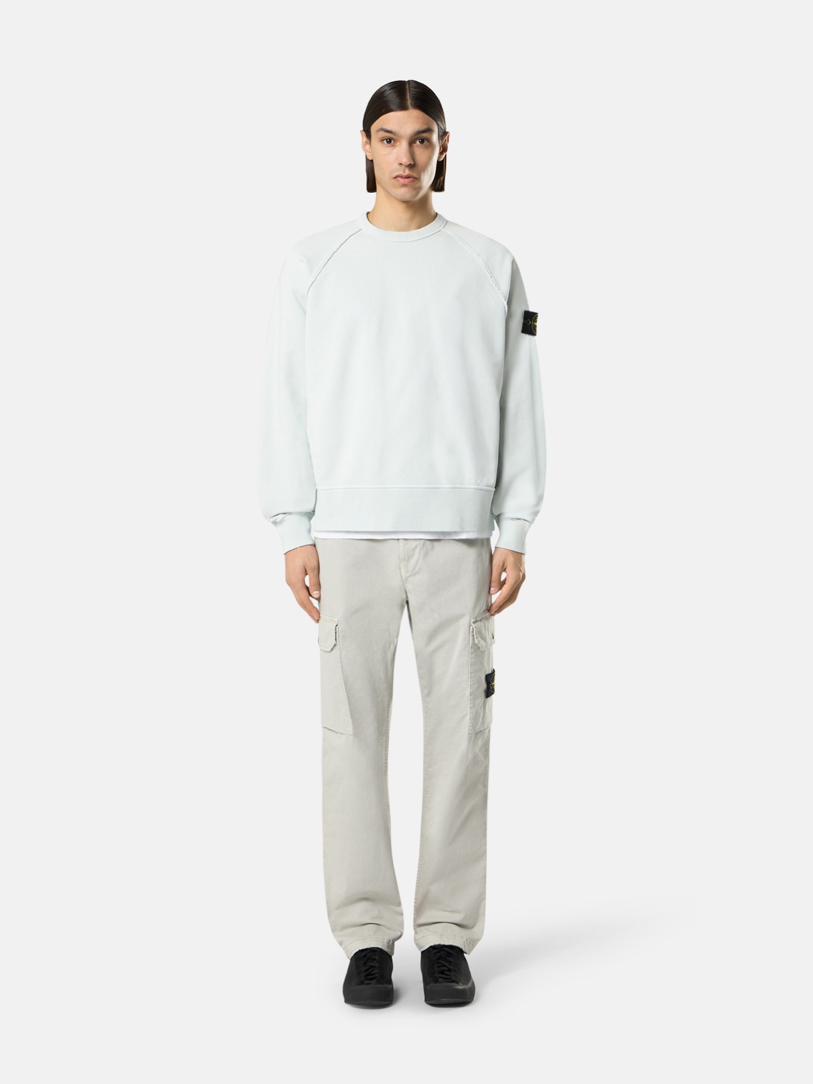フード付きスウェットとラウンドネックスウェット | Stone Island