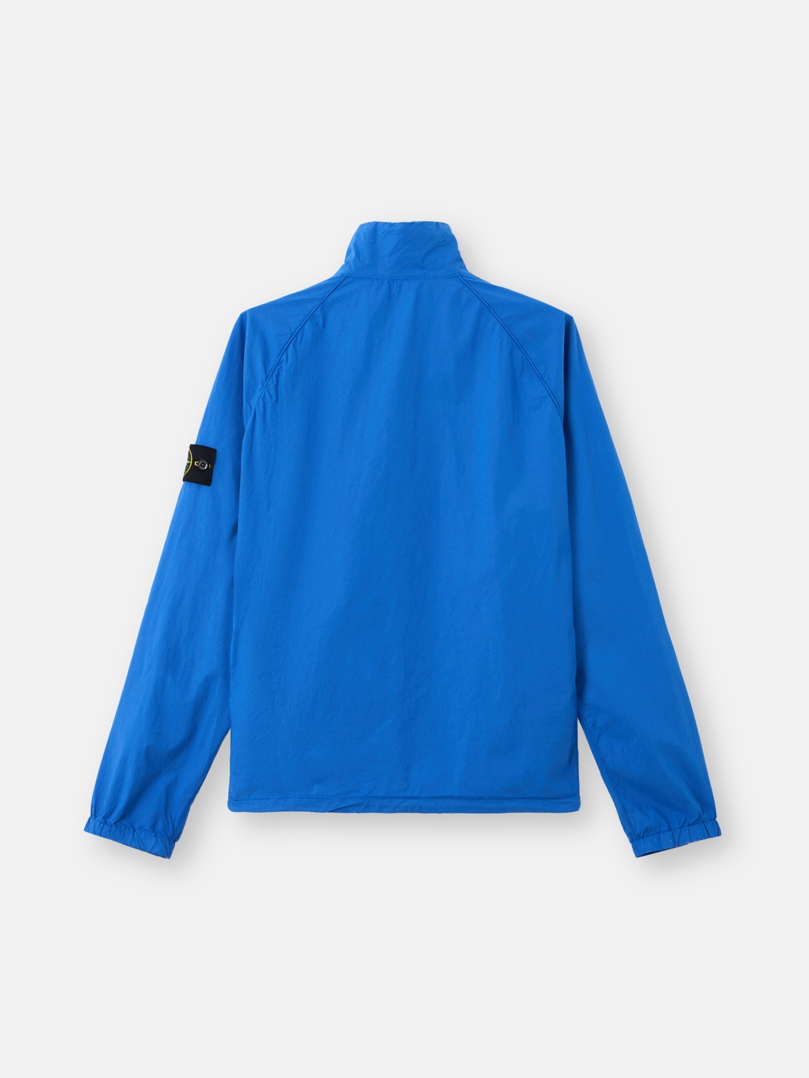 Bright Blue Oversized-fit zip-up track jacket with raglan sleeves